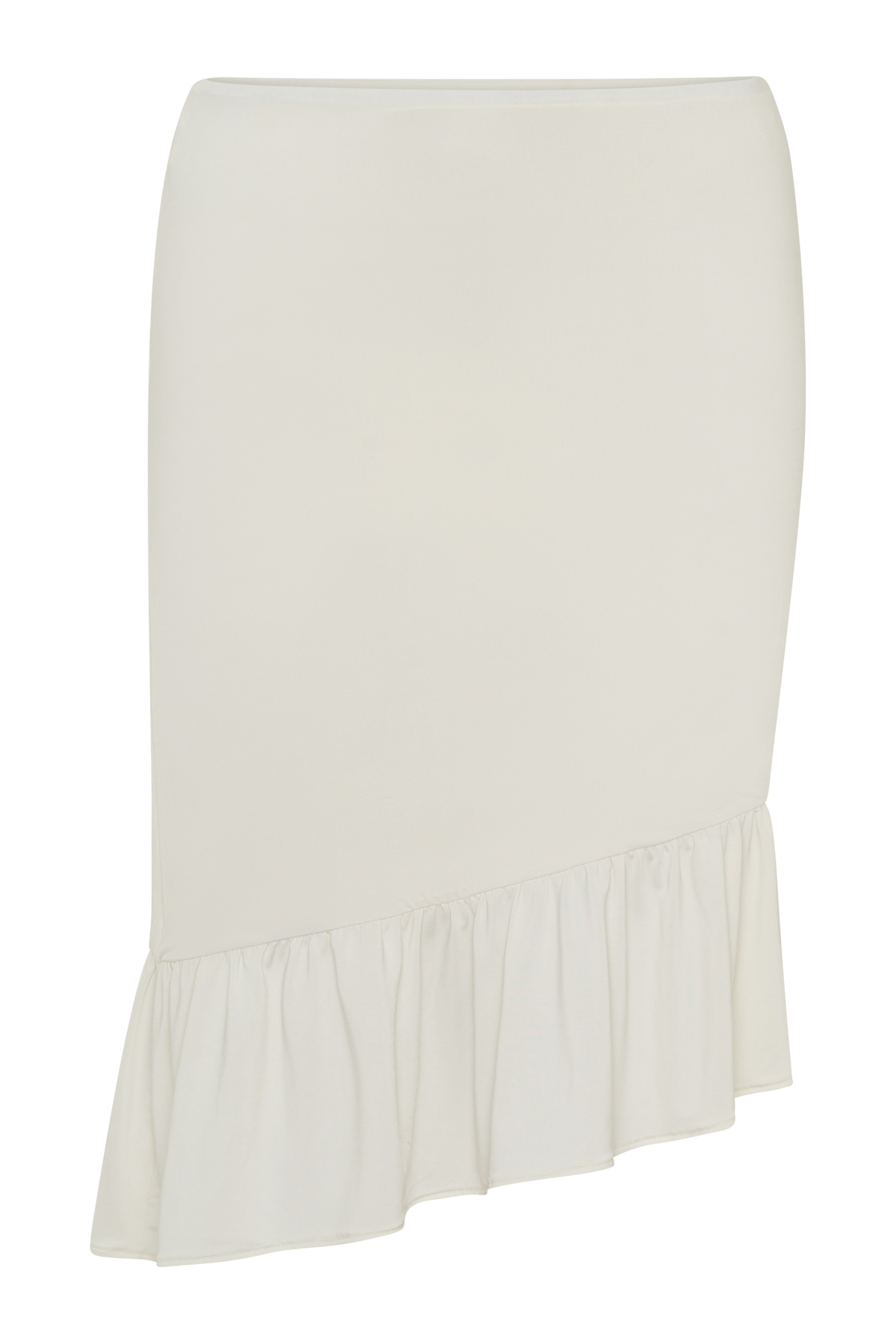 Polina Ruffle Midi Skirt - Ivory