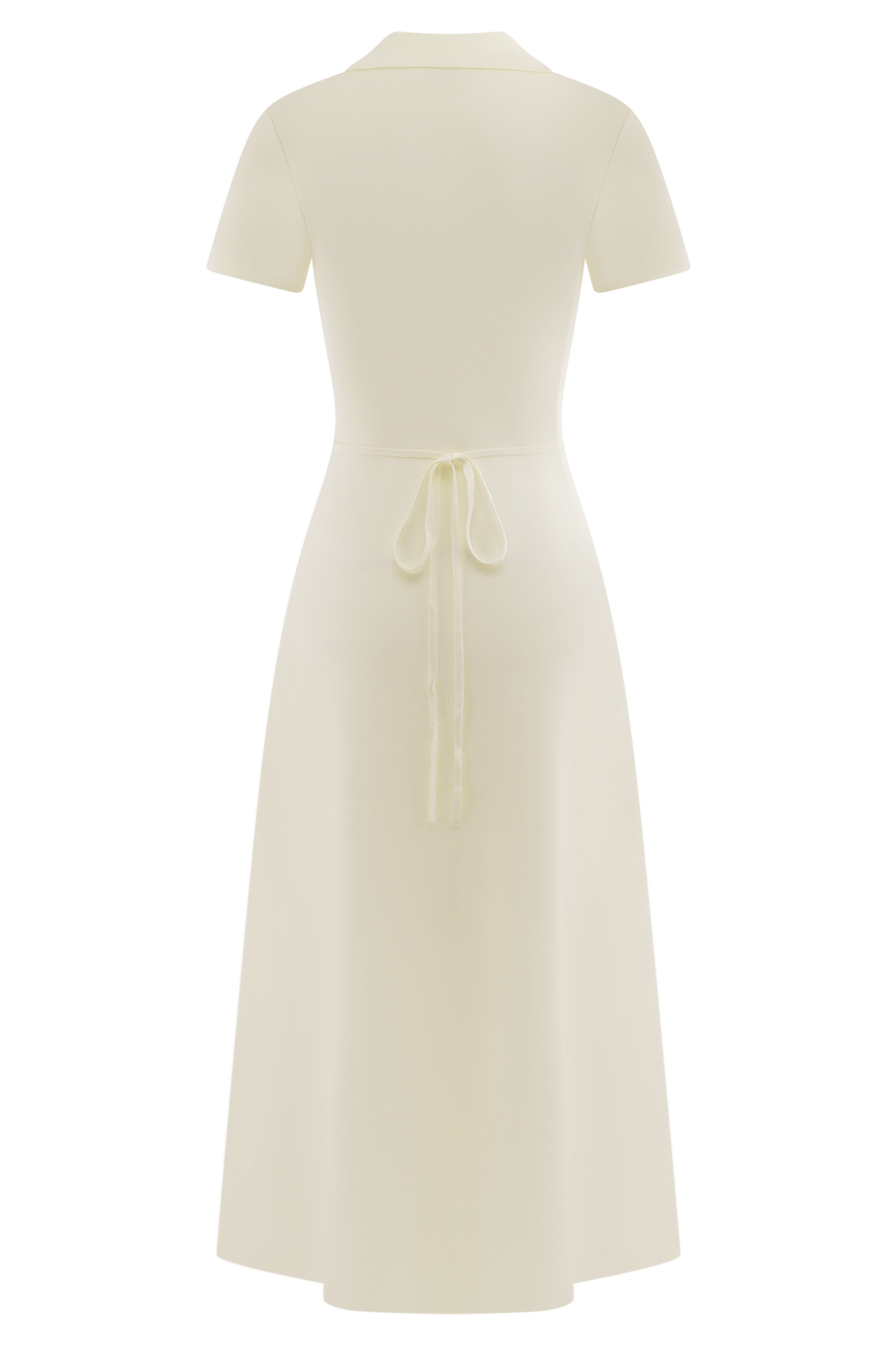 Pearson Short Sleeve Knit Midi Dress - Ivory