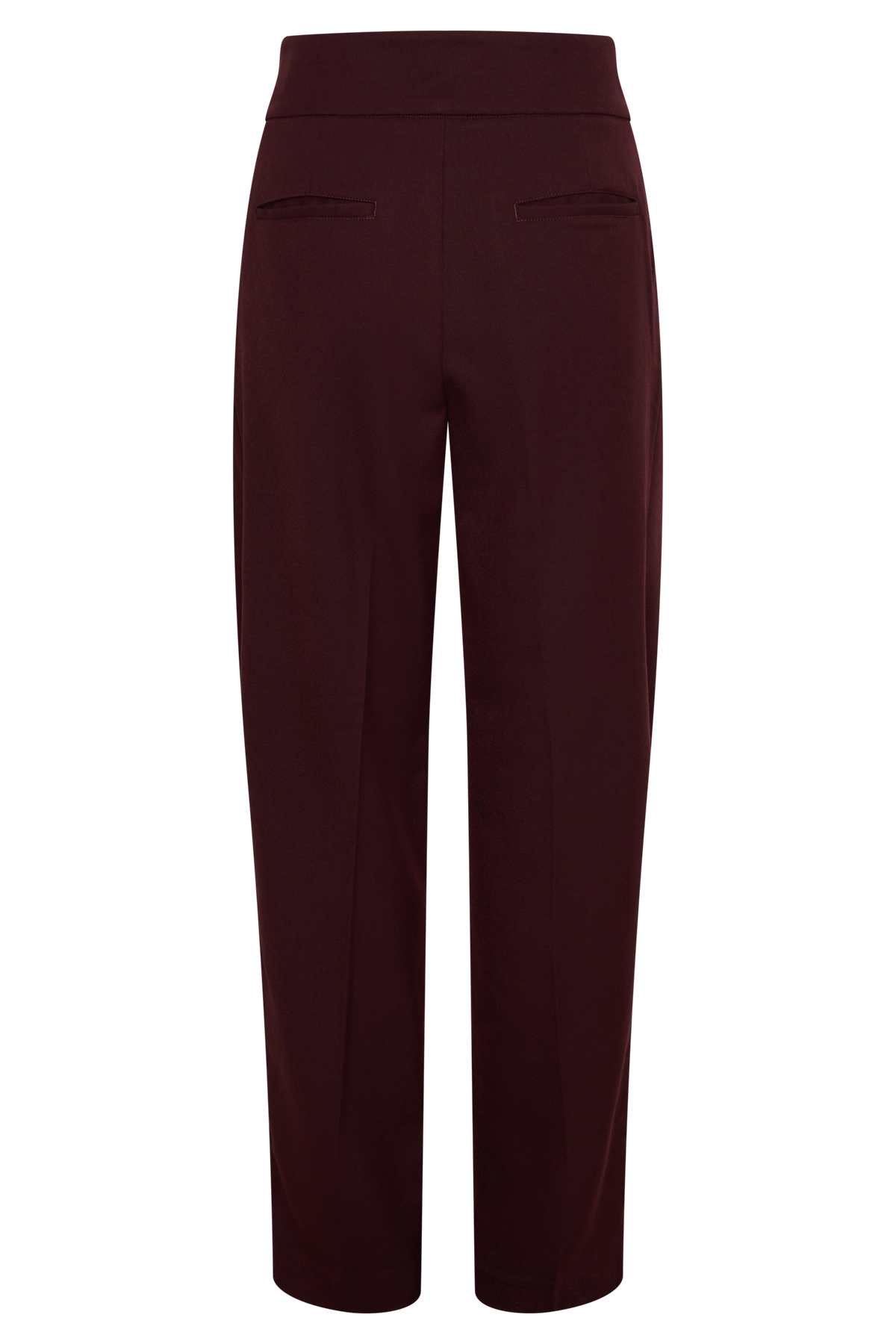 Penelope Pleated High Waisted Pants - Mahogany