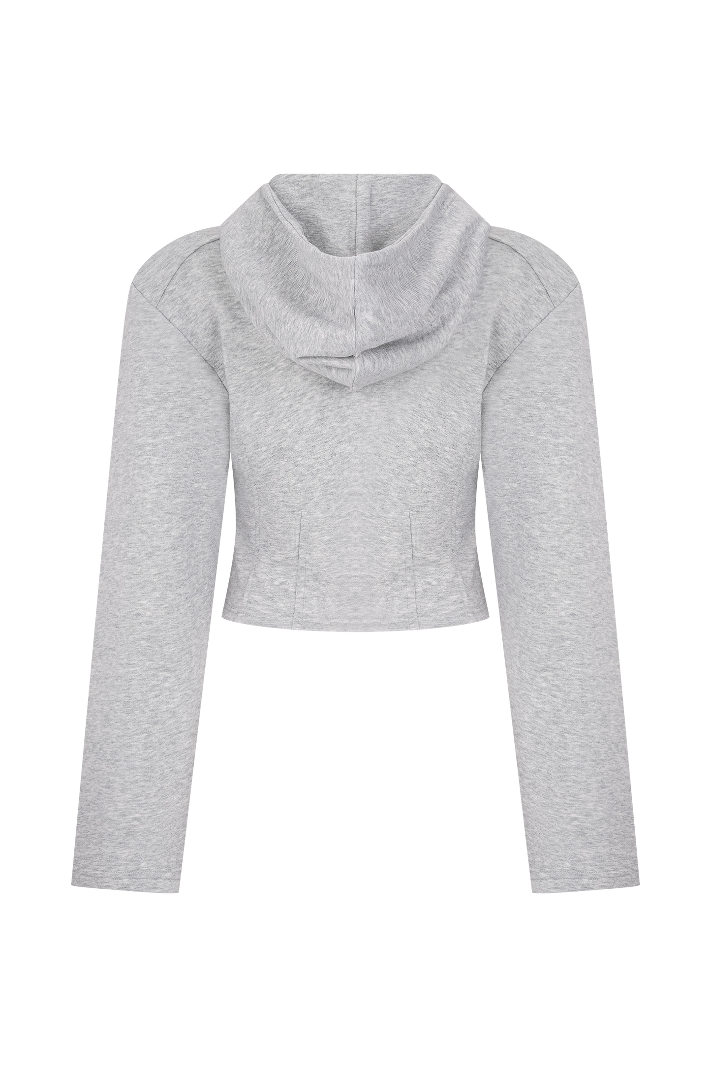 Quinn Zip Up Hoodie - Light Grey Marle