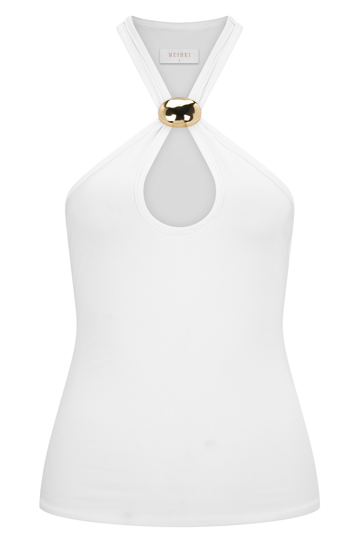 Ramona Modal Tank Top With Hardware - Ivory