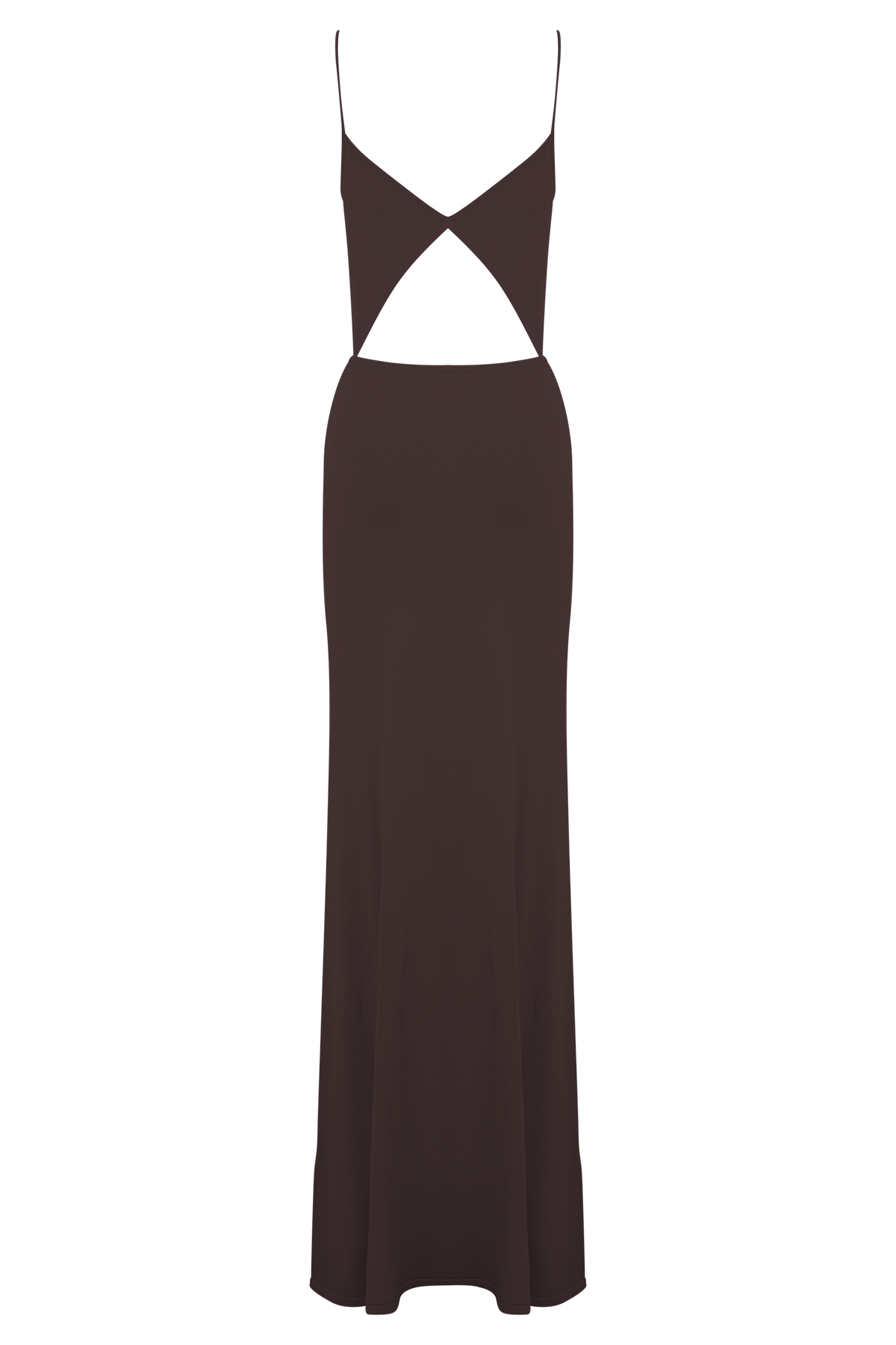 Reama Wrap Over Knit Maxi Dress - Chocolate