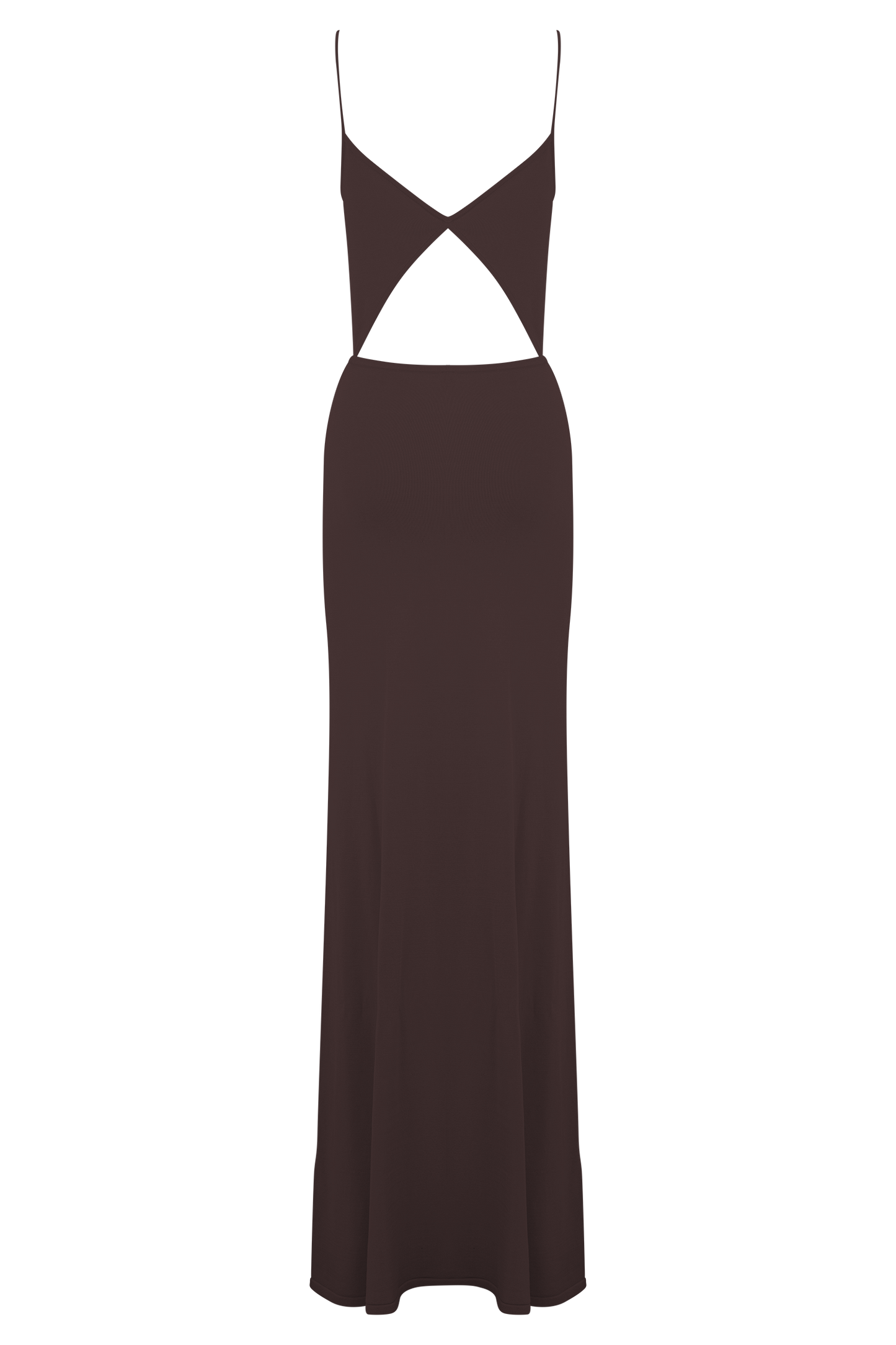 Reama Wrap Over Knit Maxi Dress - Chocolate