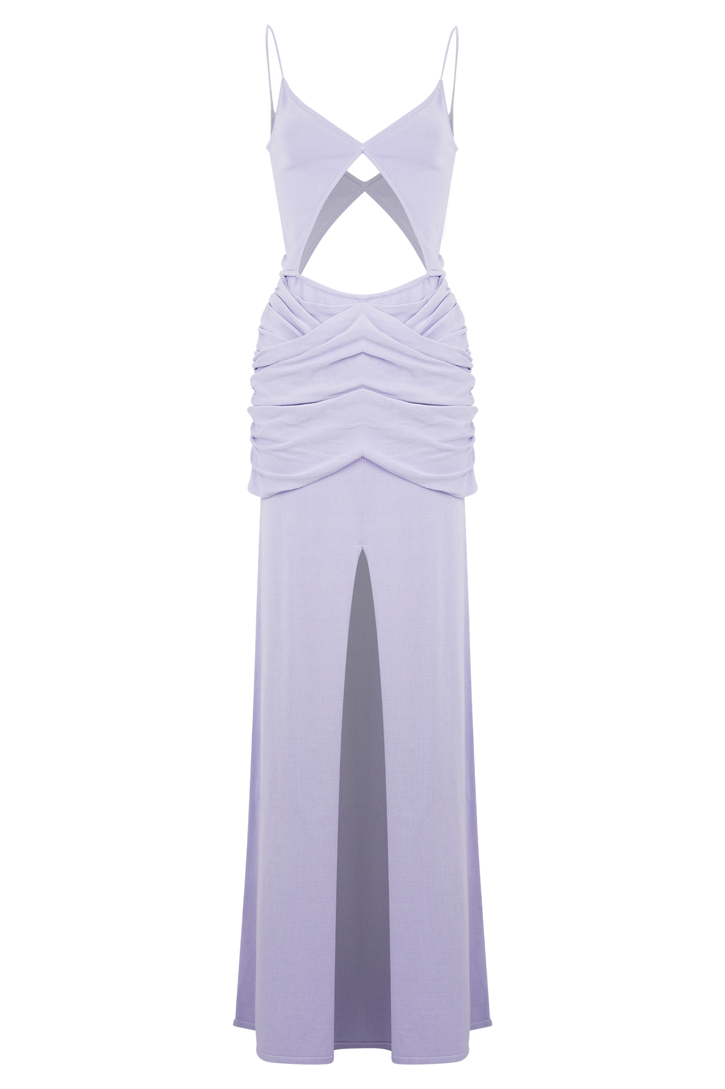 Reama Wrap Over Knit Maxi Dress - Cornflower Blue