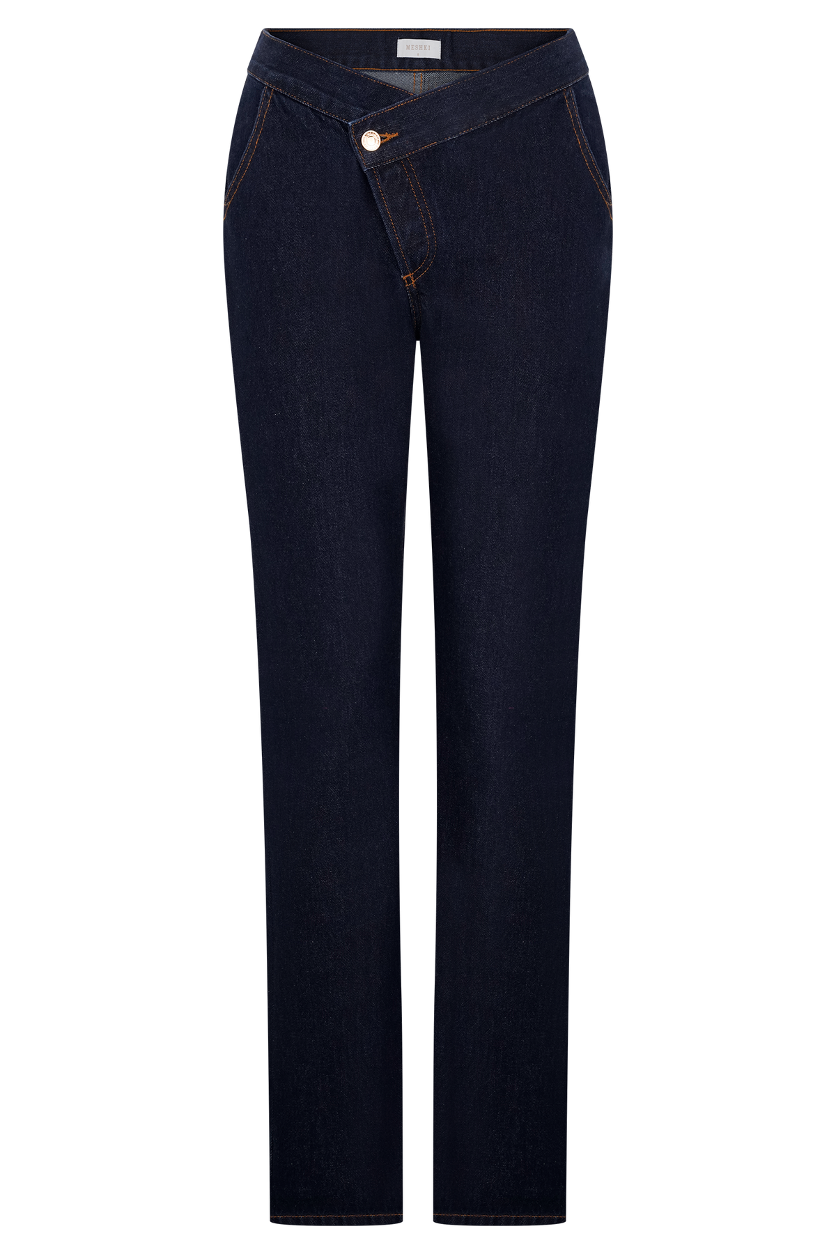 Remington V Front Straight Leg Jeans - Indigo Blue