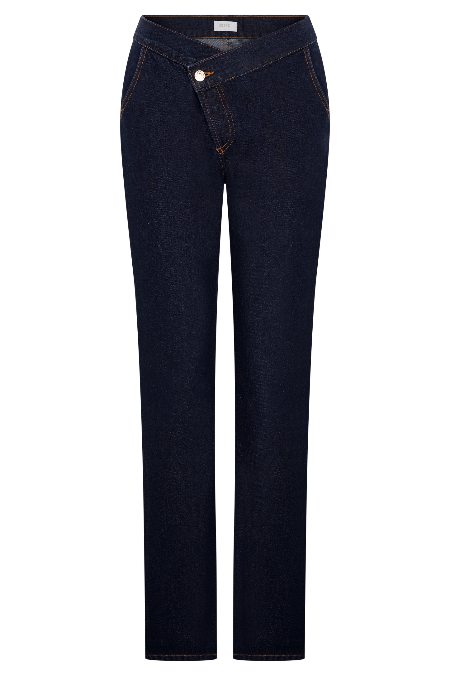 Remington V Front Straight Leg Jeans - Indigo Blue