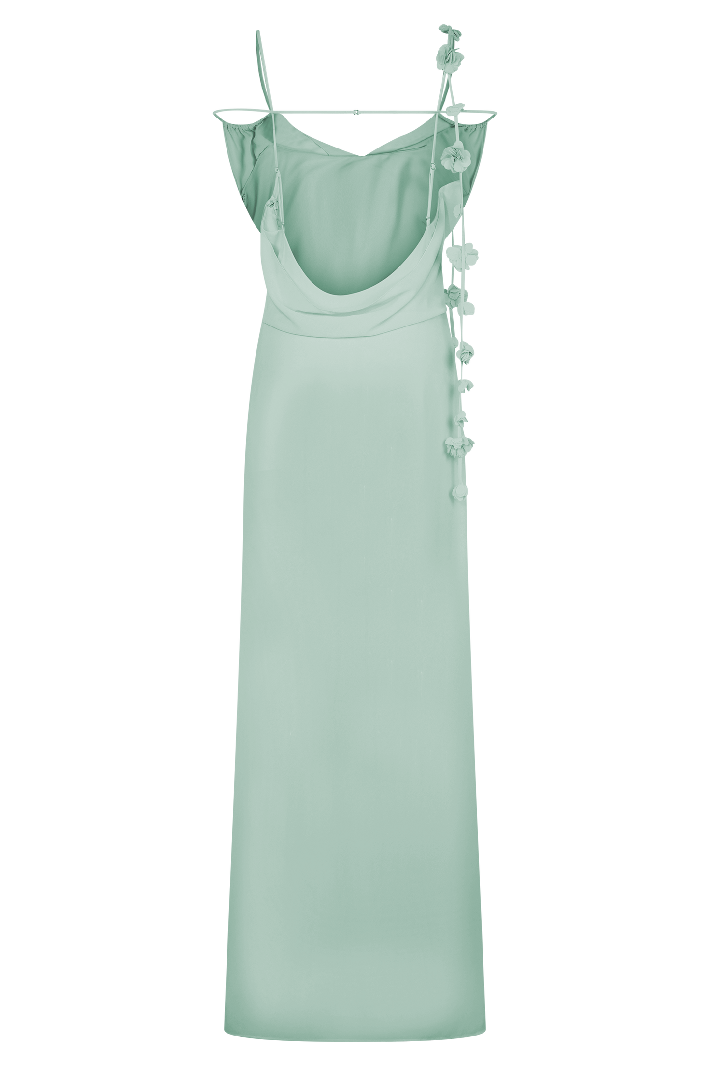 Rosalie Floral Chiffon Maxi Dress - Lagoon