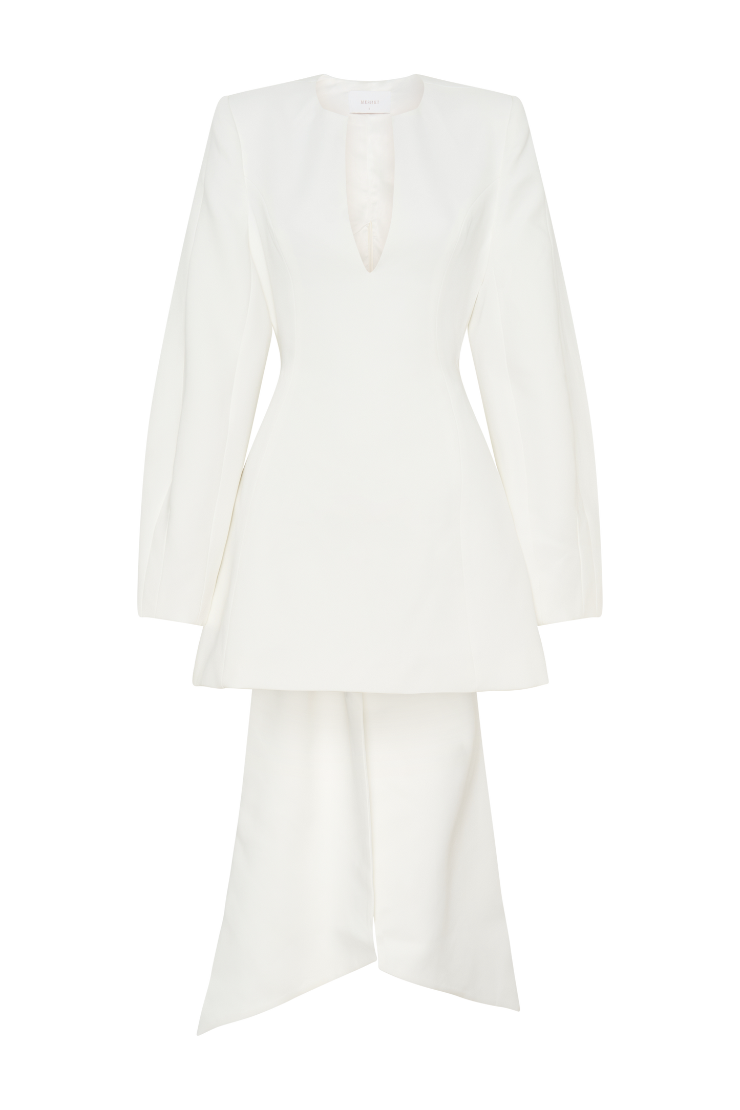 Rosanna Suiting Bow Mini Dress - Ivory