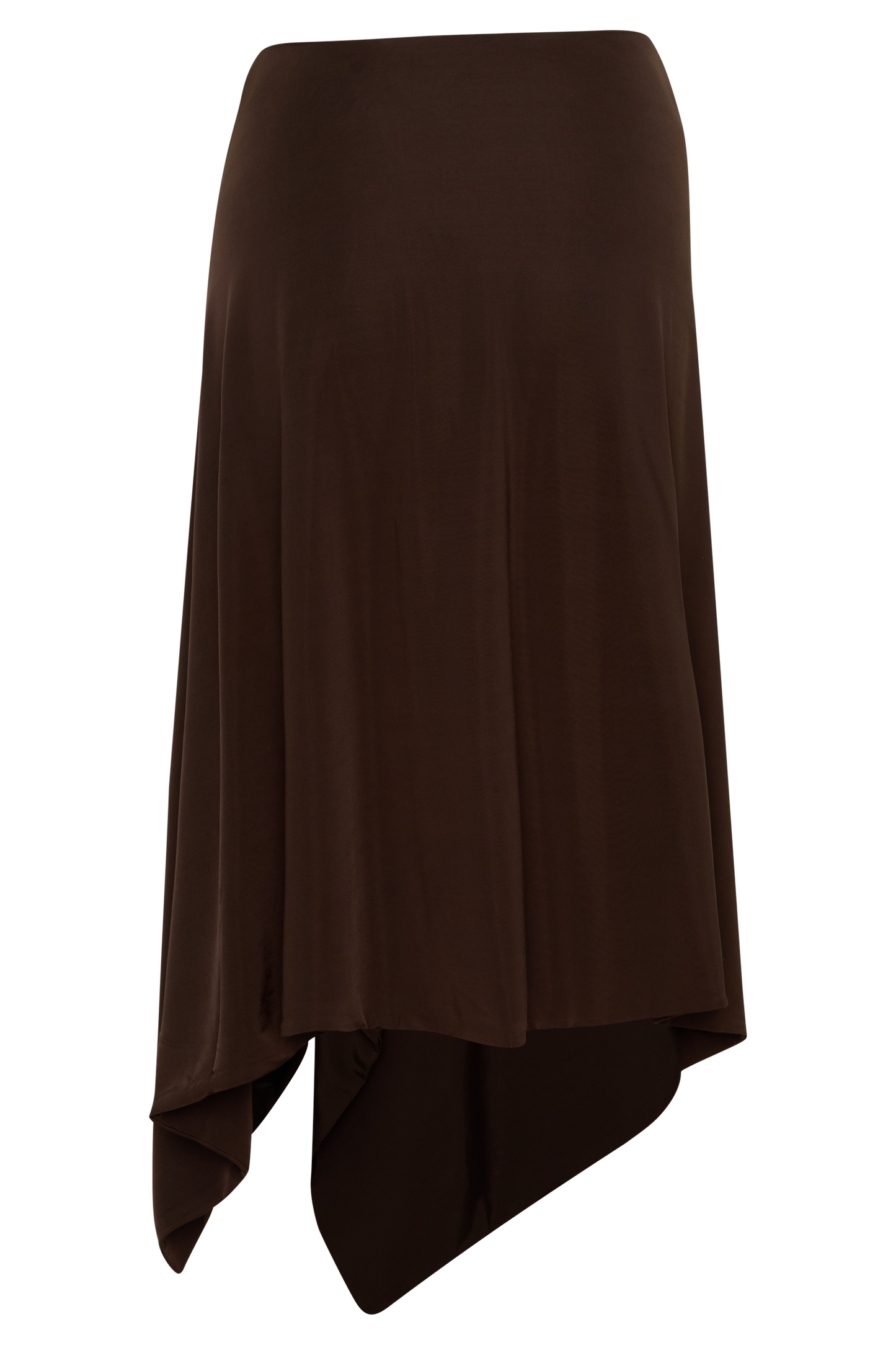 Sault Hankie Midi Skirt with Hardware - Dark Chocolate