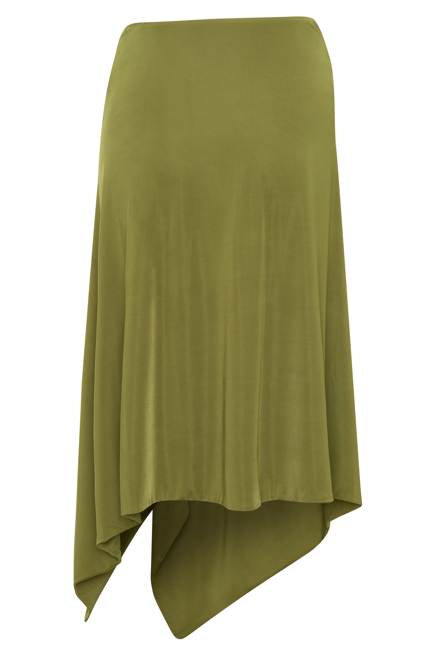Sault Hankie Midi Skirt with Hardware - Martini Olive