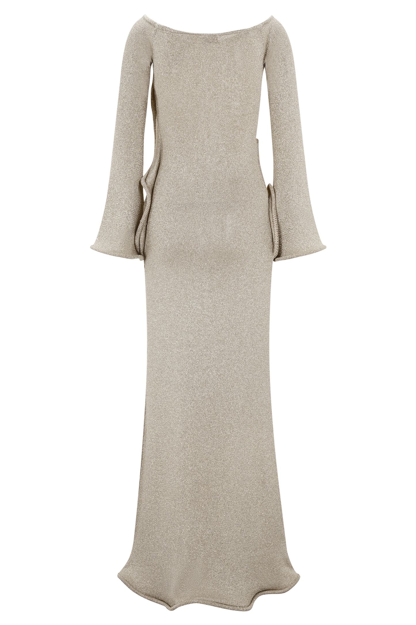 Sandrine Lurex Knit Maxi Dress - Gold
