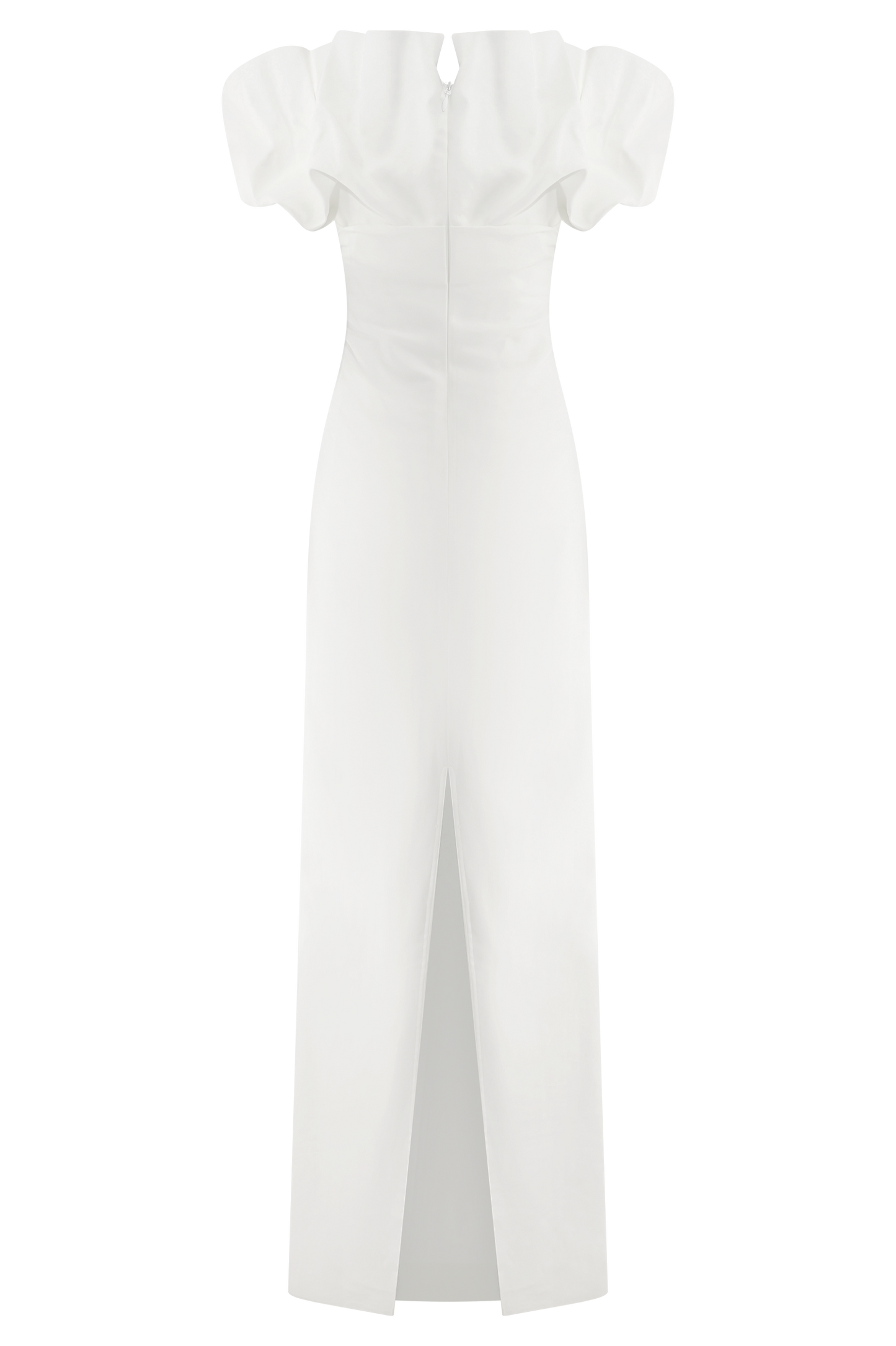 Sariya Sculptural Maxi Dress - White