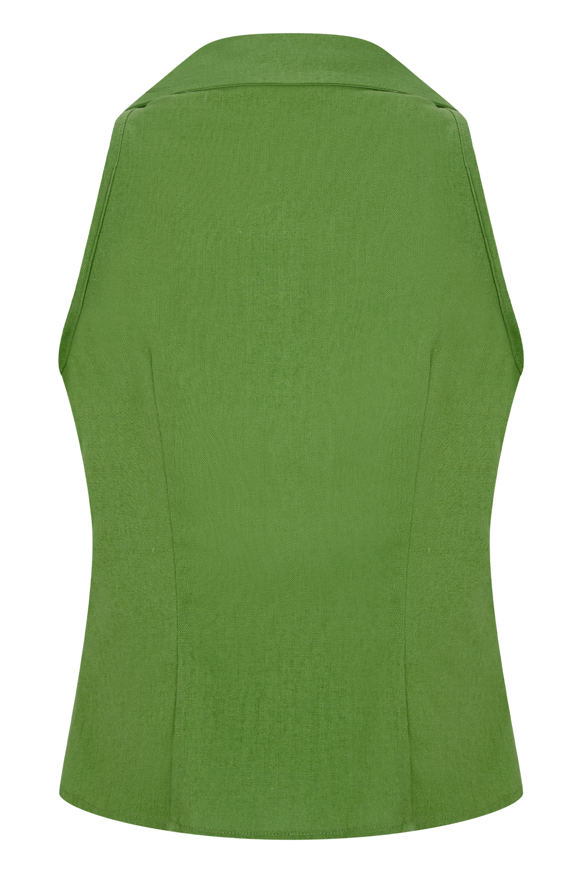 Scout Sleeveless Linen Shirt - Green