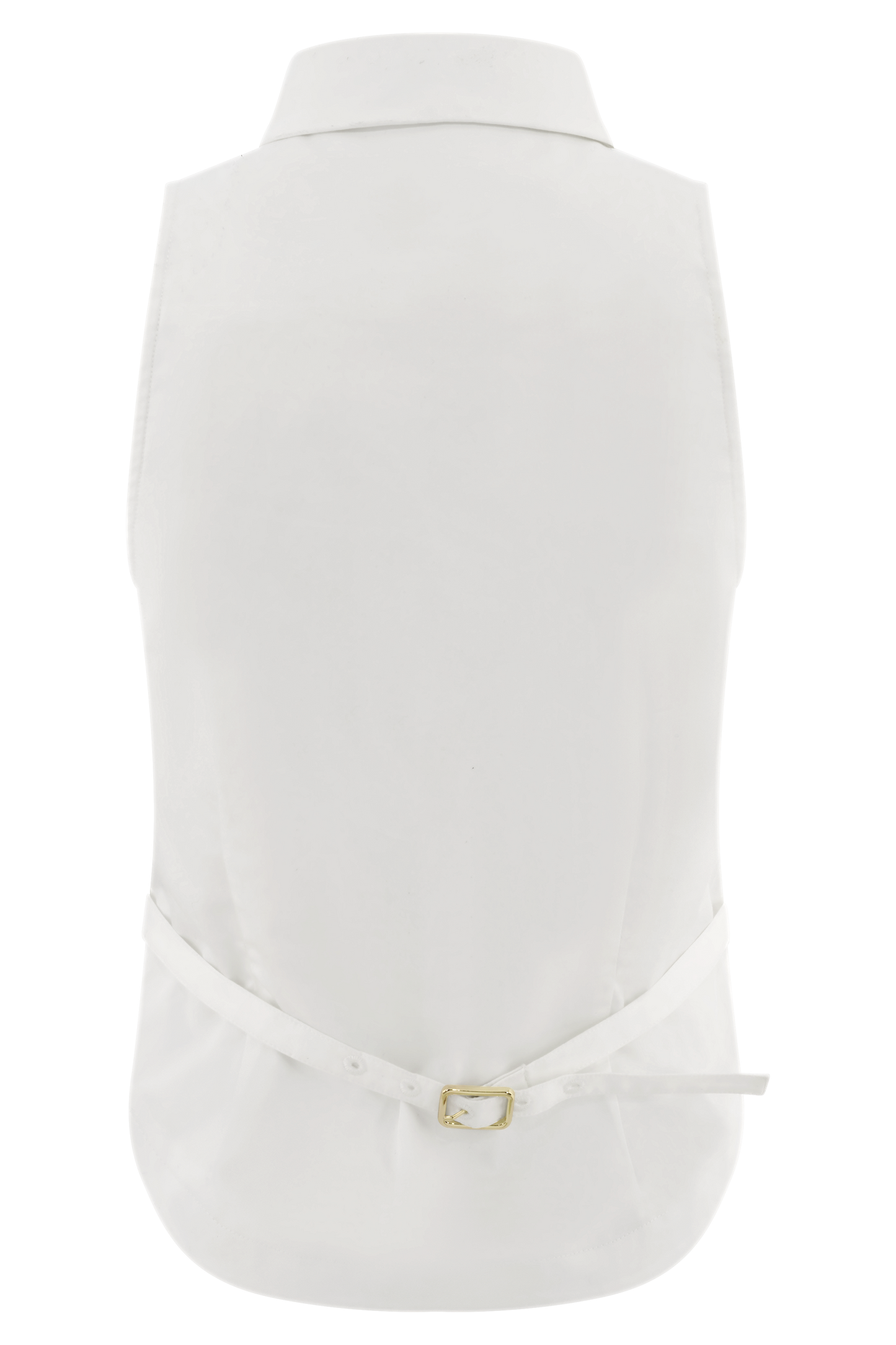 Selene Sleeveless Halter Shirt - White