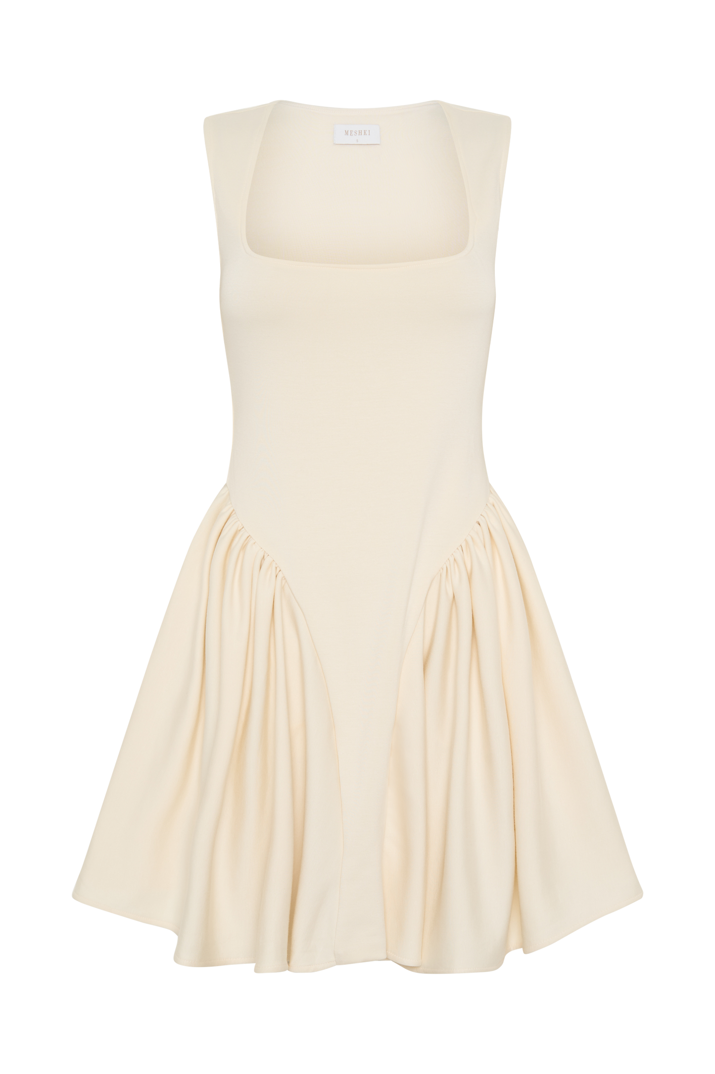 Sharon Scuba Jersey Mini Dress - Ivory