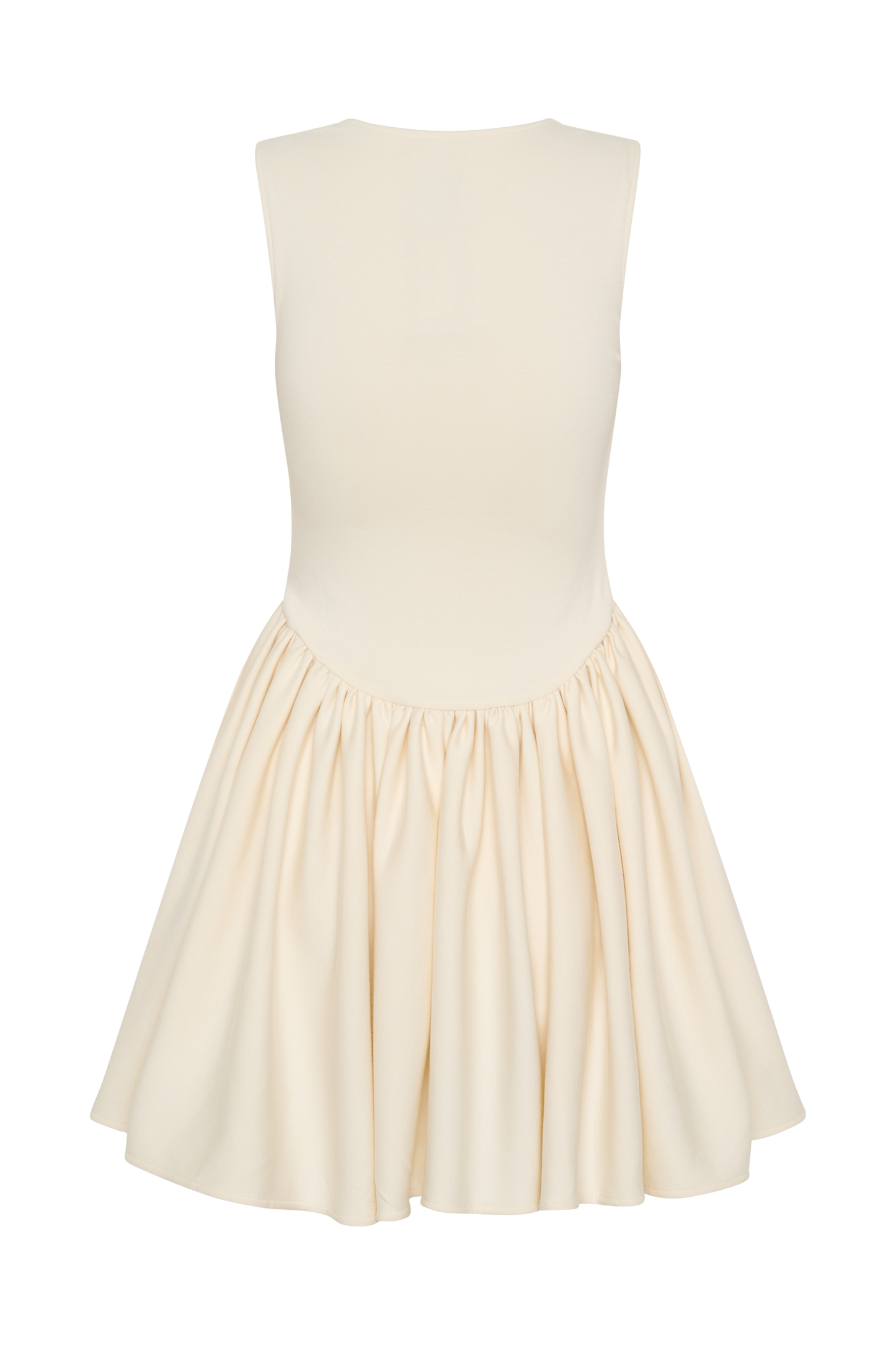 Sharon Scuba Jersey Mini Dress - Ivory