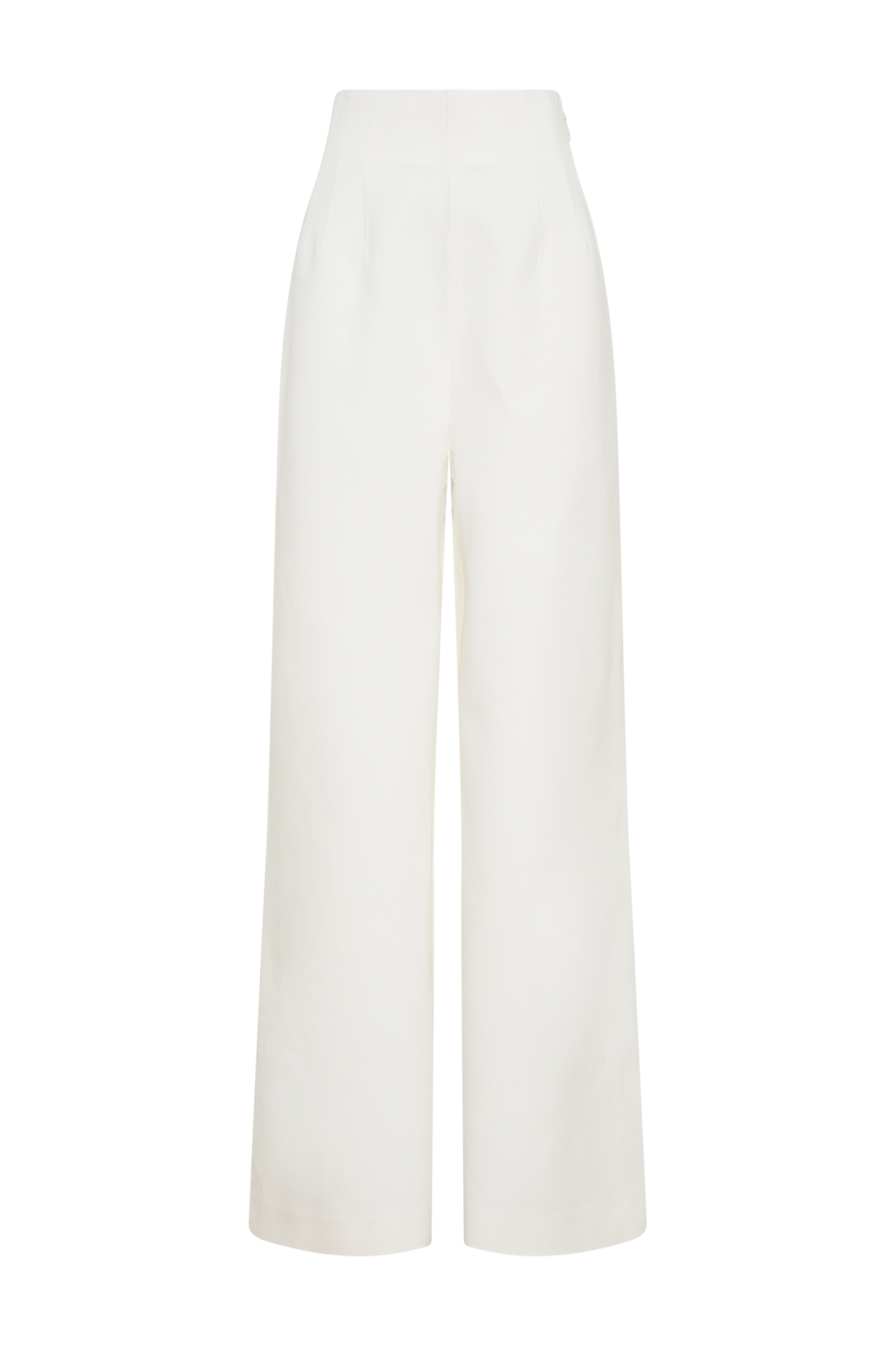 Silas High Waist Pants - White
