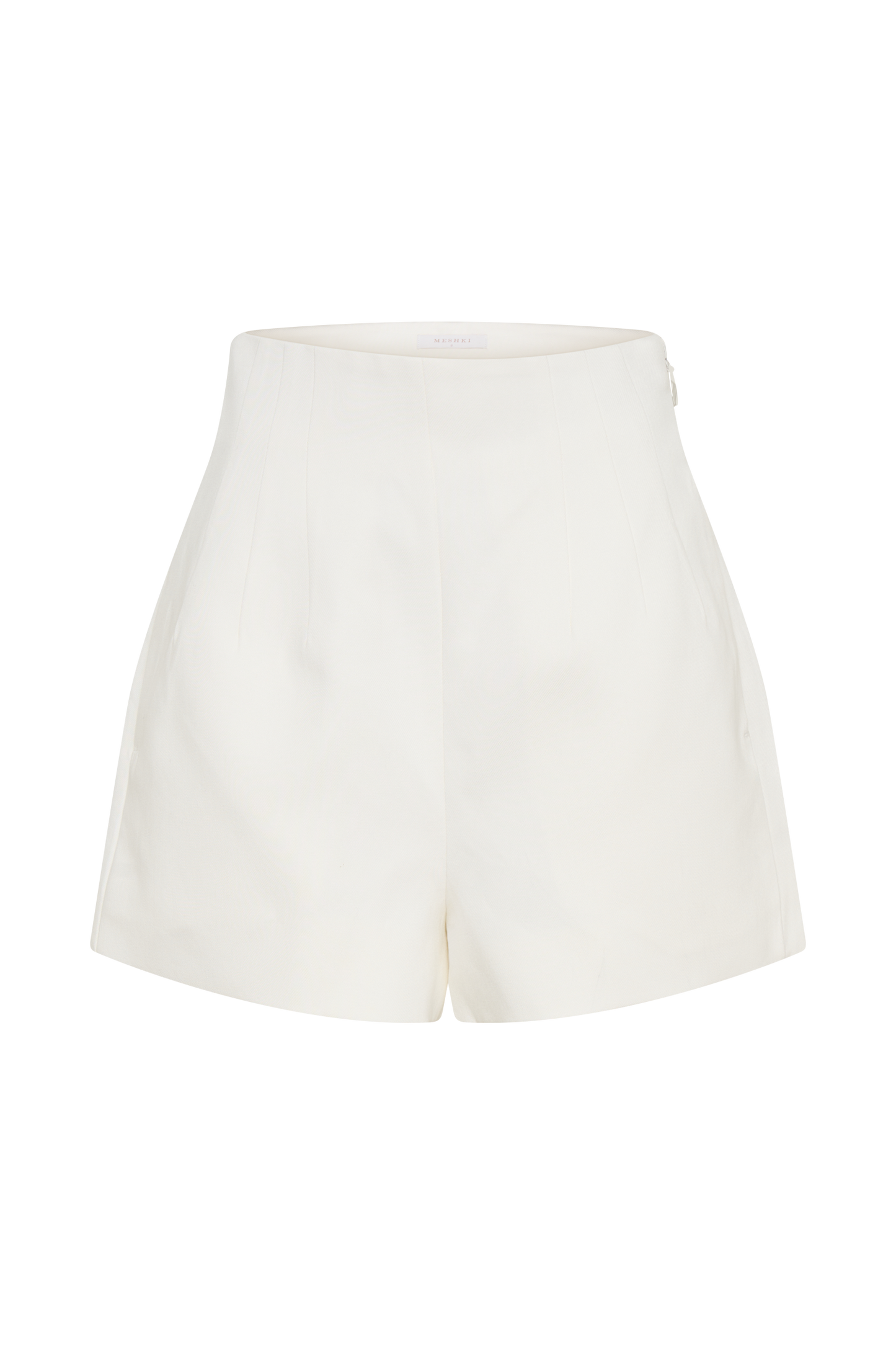 Silas High Waist Shorts - White