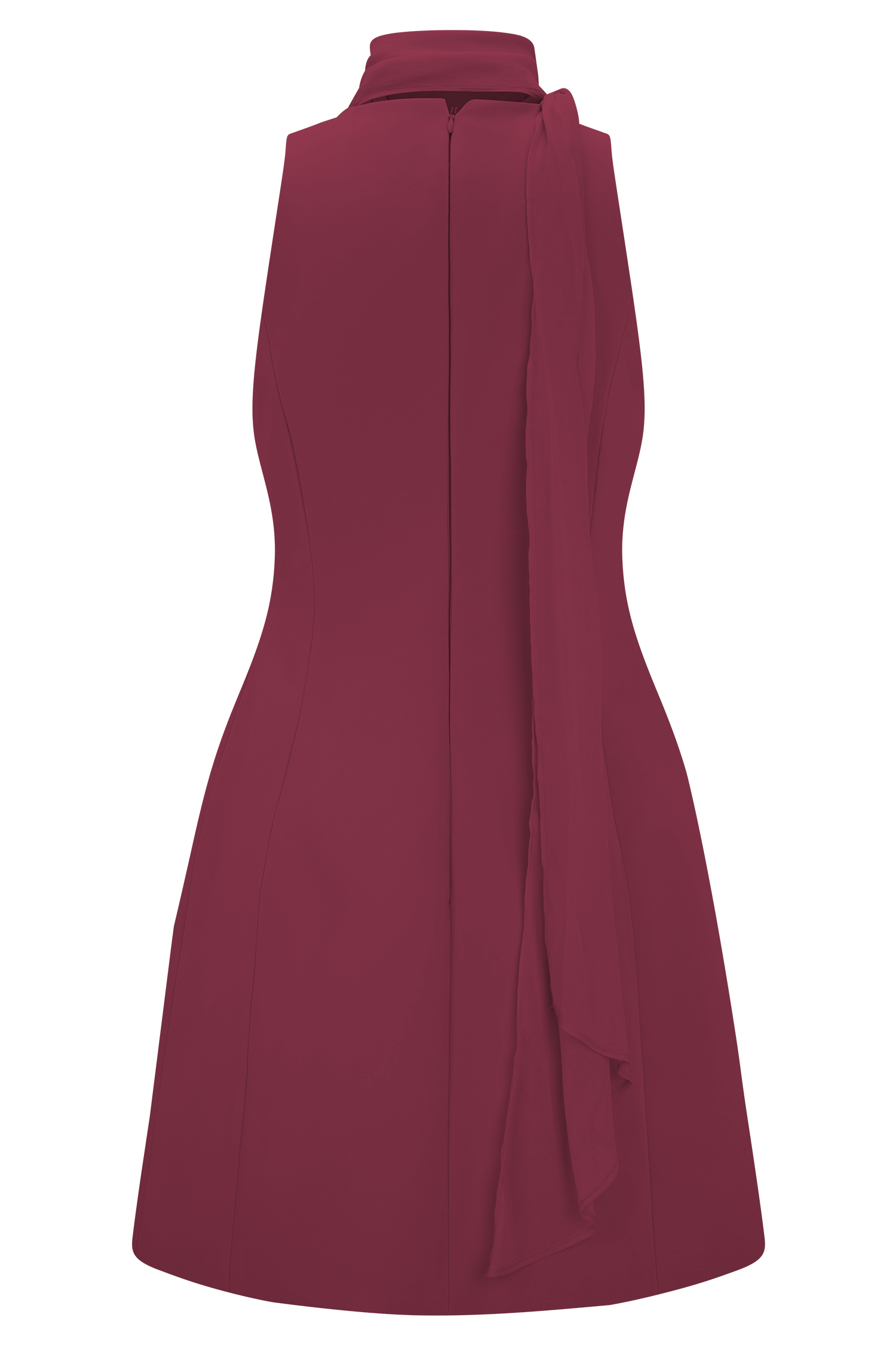 Skyler Suiting Embroidered Mini Dress - Wine #8