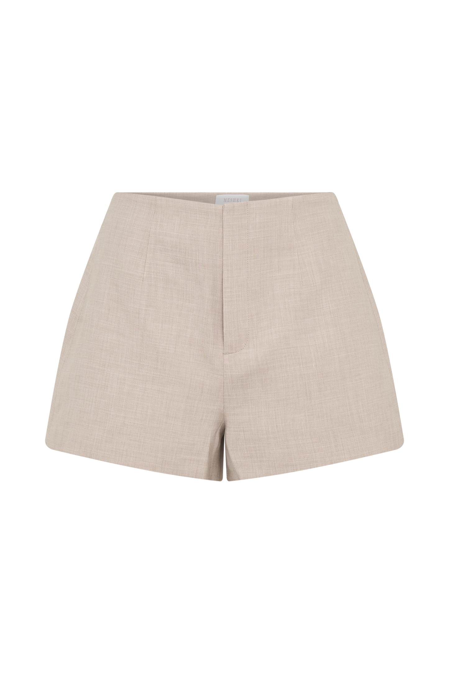 Solenne Suiting Shorts - Natural Marle