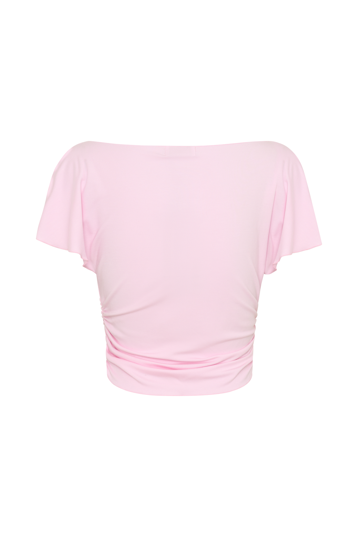 Talise Modal Flounce Short Sleeve Top - Ballet Pink