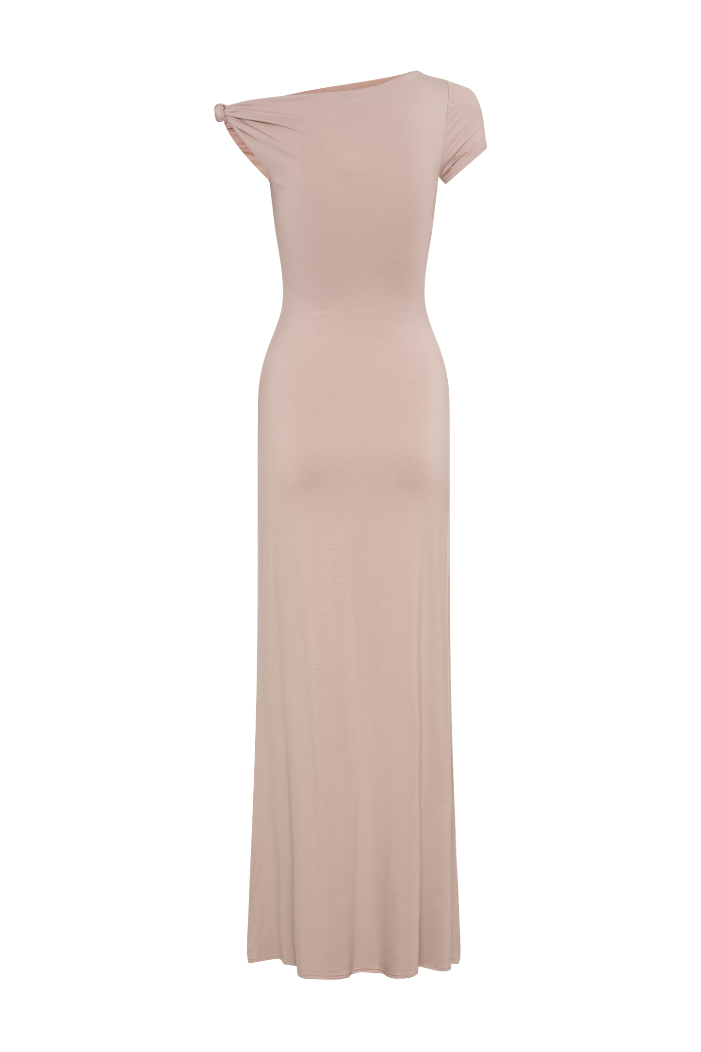 Tamsin Short Sleeve Modal Maxi Dress - Mushroom