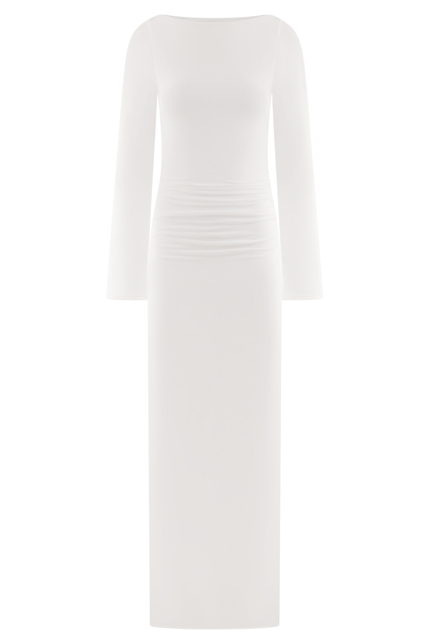 Vienna Slinky Cut Out Maxi Dress - White