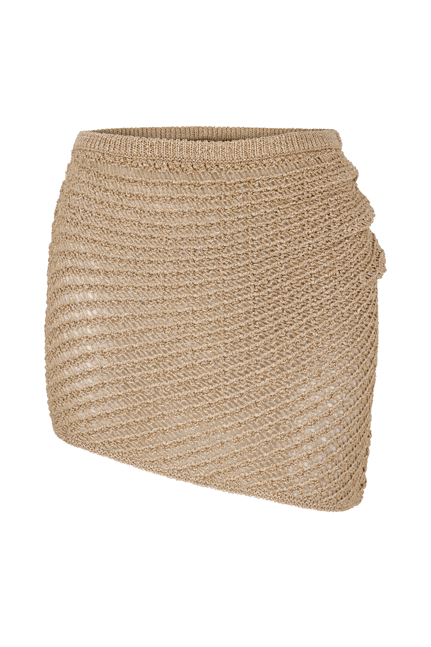 Waverley Metallic Knit Mini Skirt - Gold #9