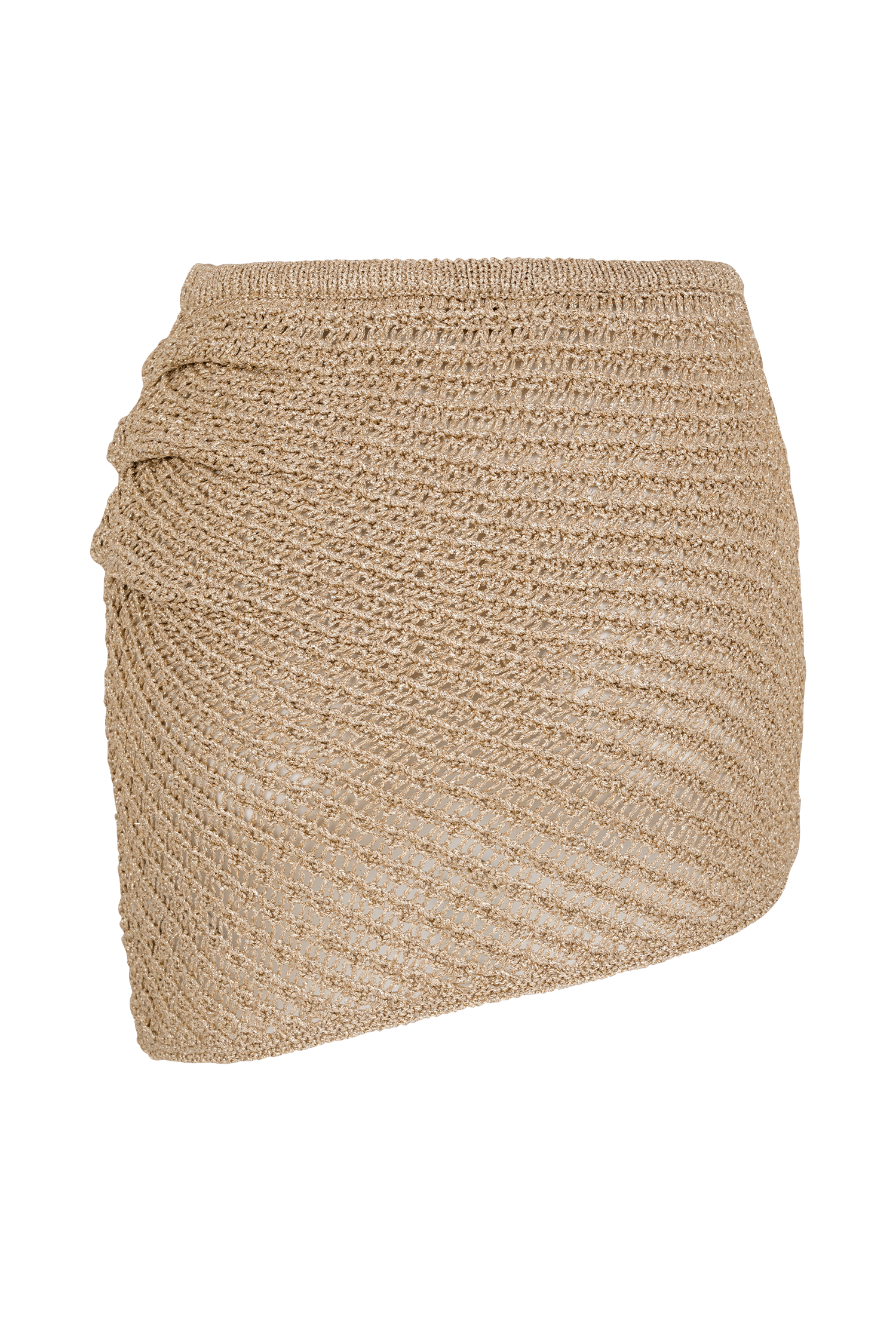 Waverley Metallic Knit Mini Skirt - Gold #8