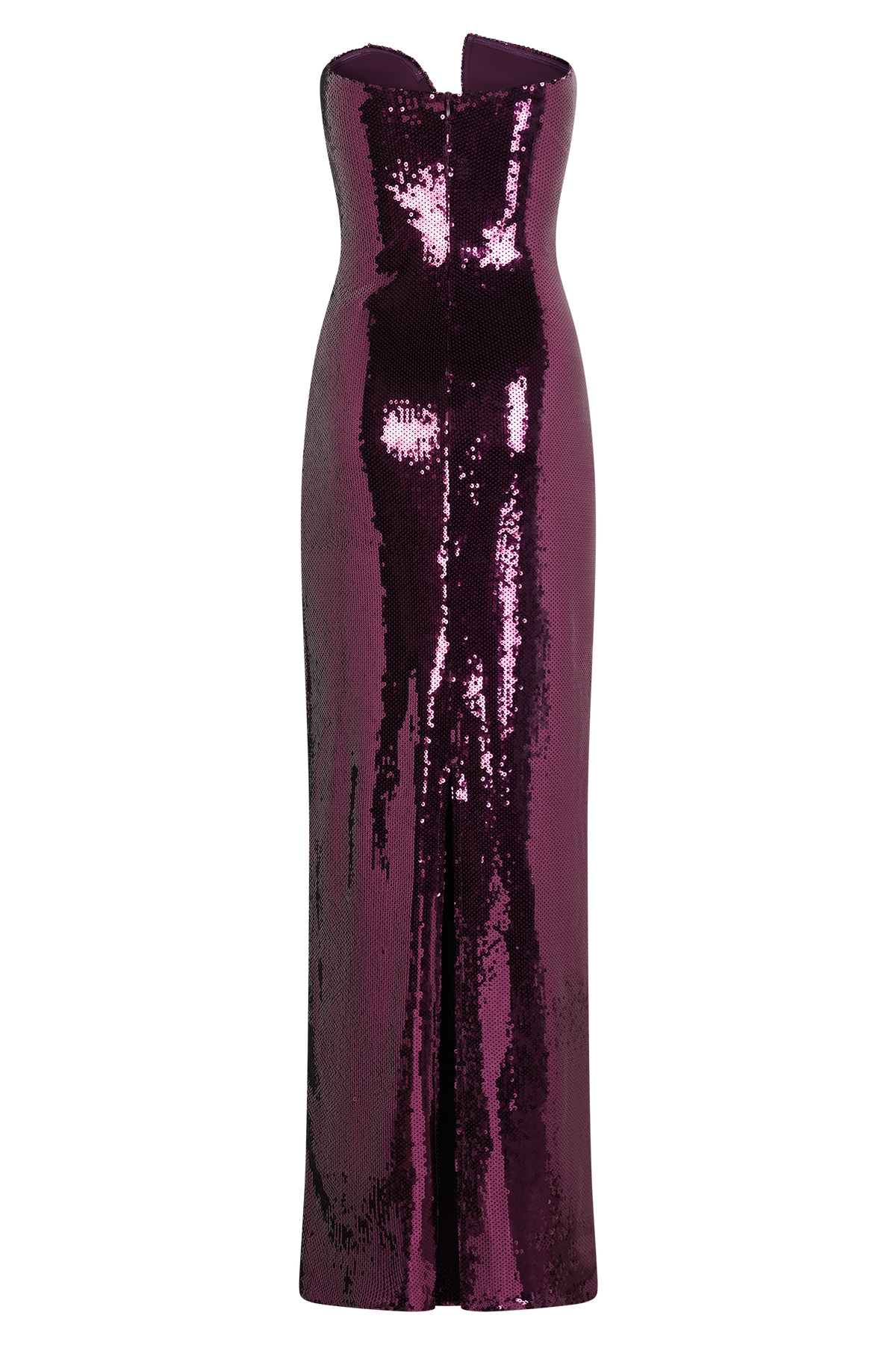 Winston Strapless Sequin Maxi Dress - Plum