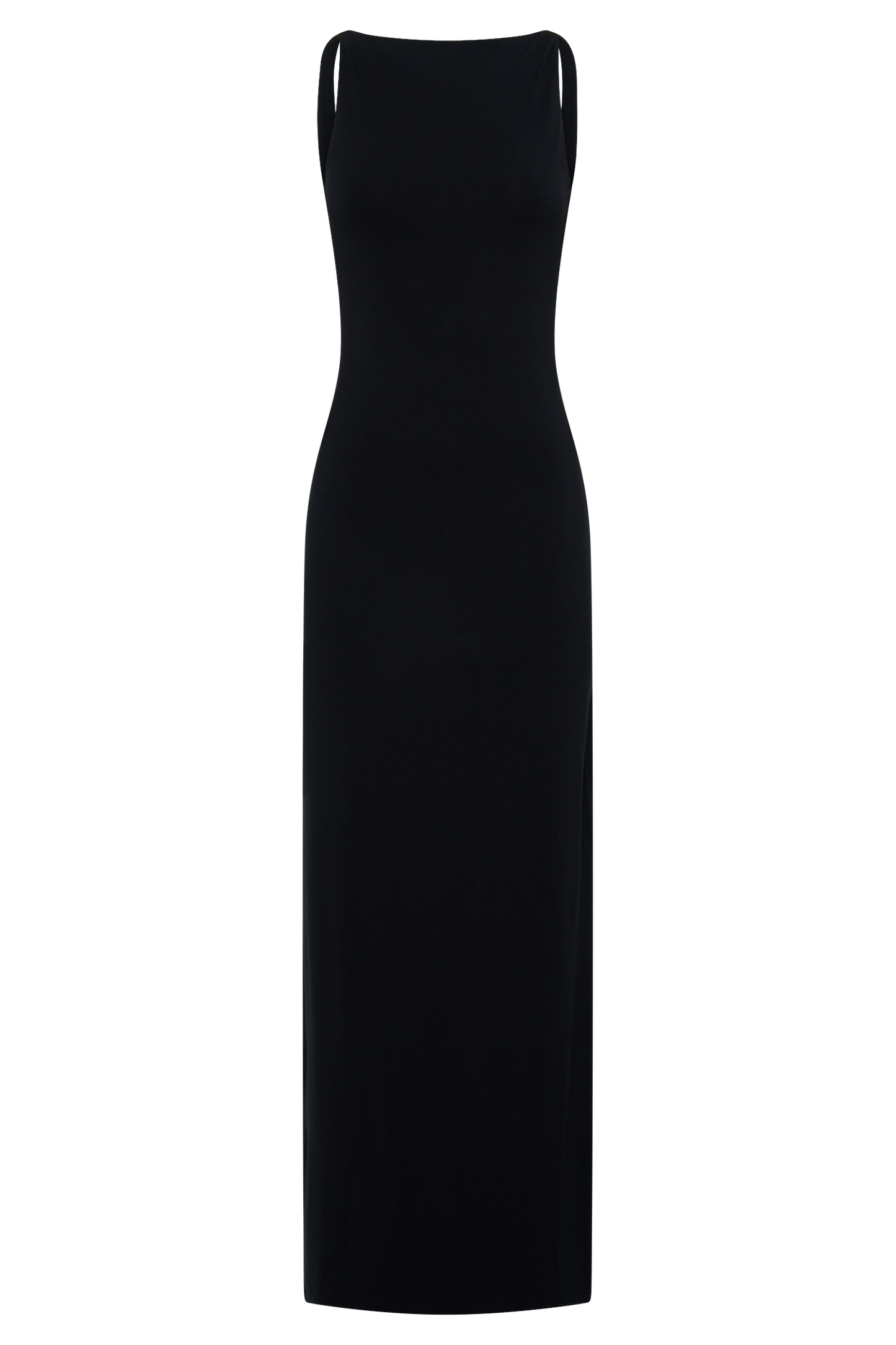 Yura Backless Twist Maxi Dress - Black