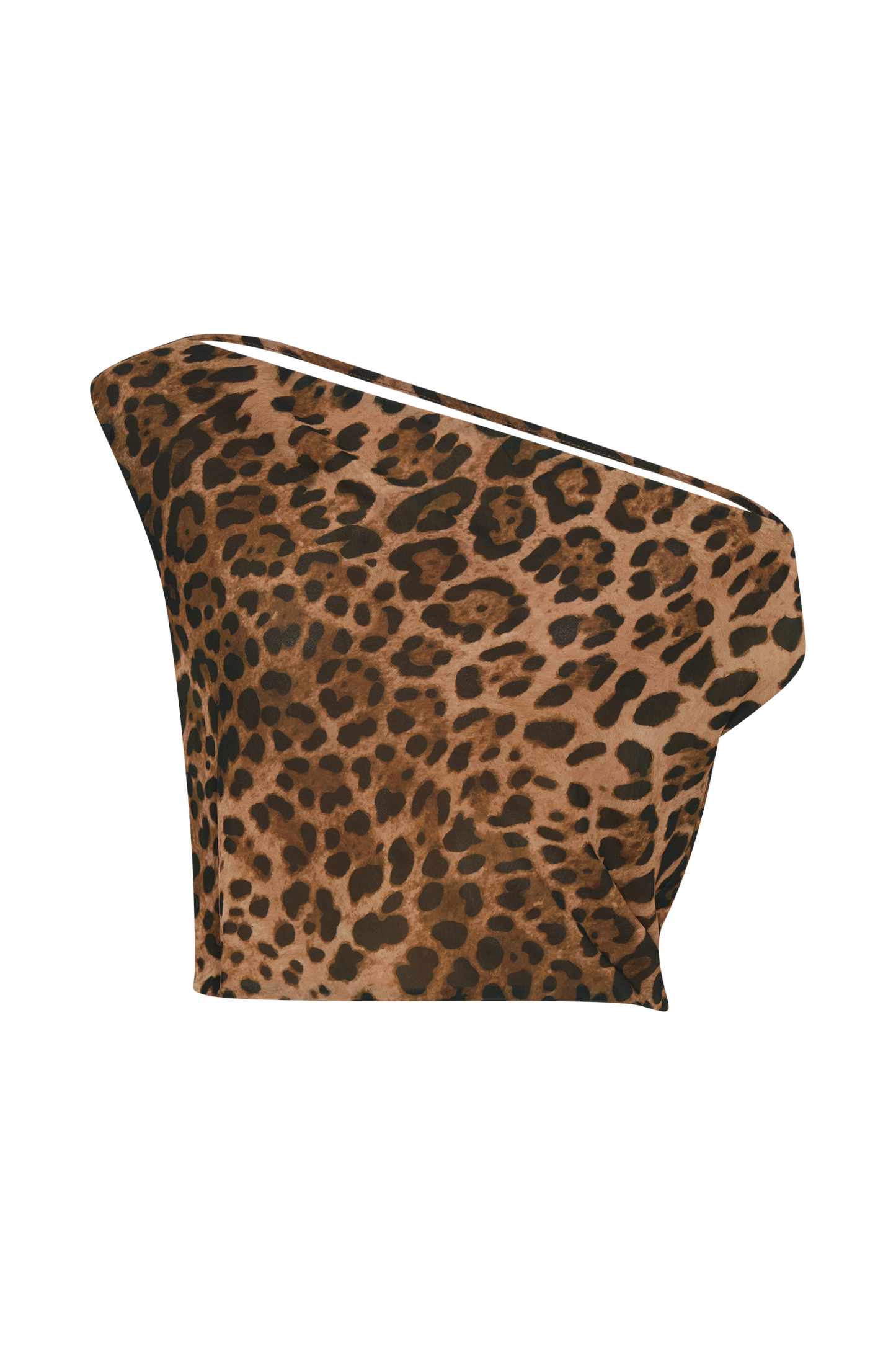 Yvonne Chiffon Off Shoulder Top - Leopard Print