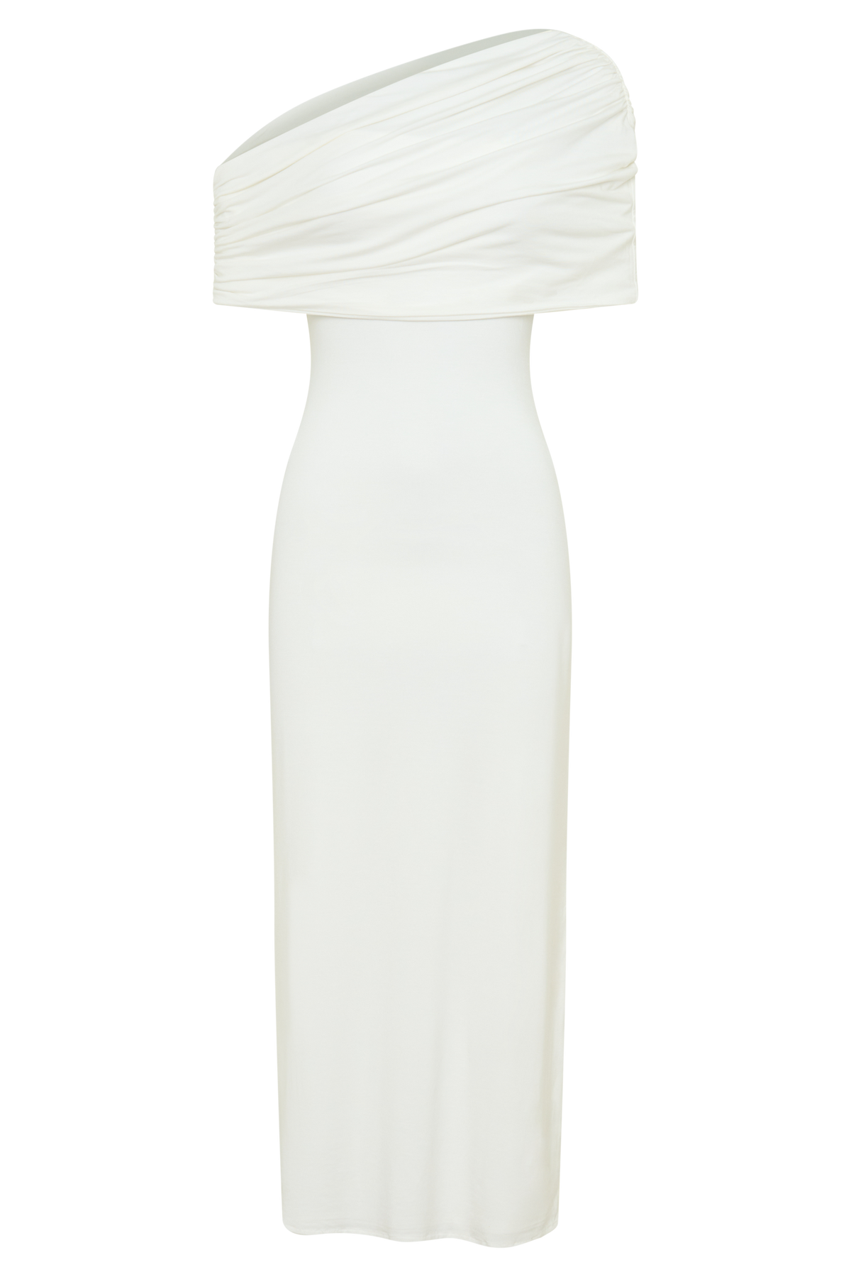 Zandie Cashmere Blend Knit Midi Dress - Ivory