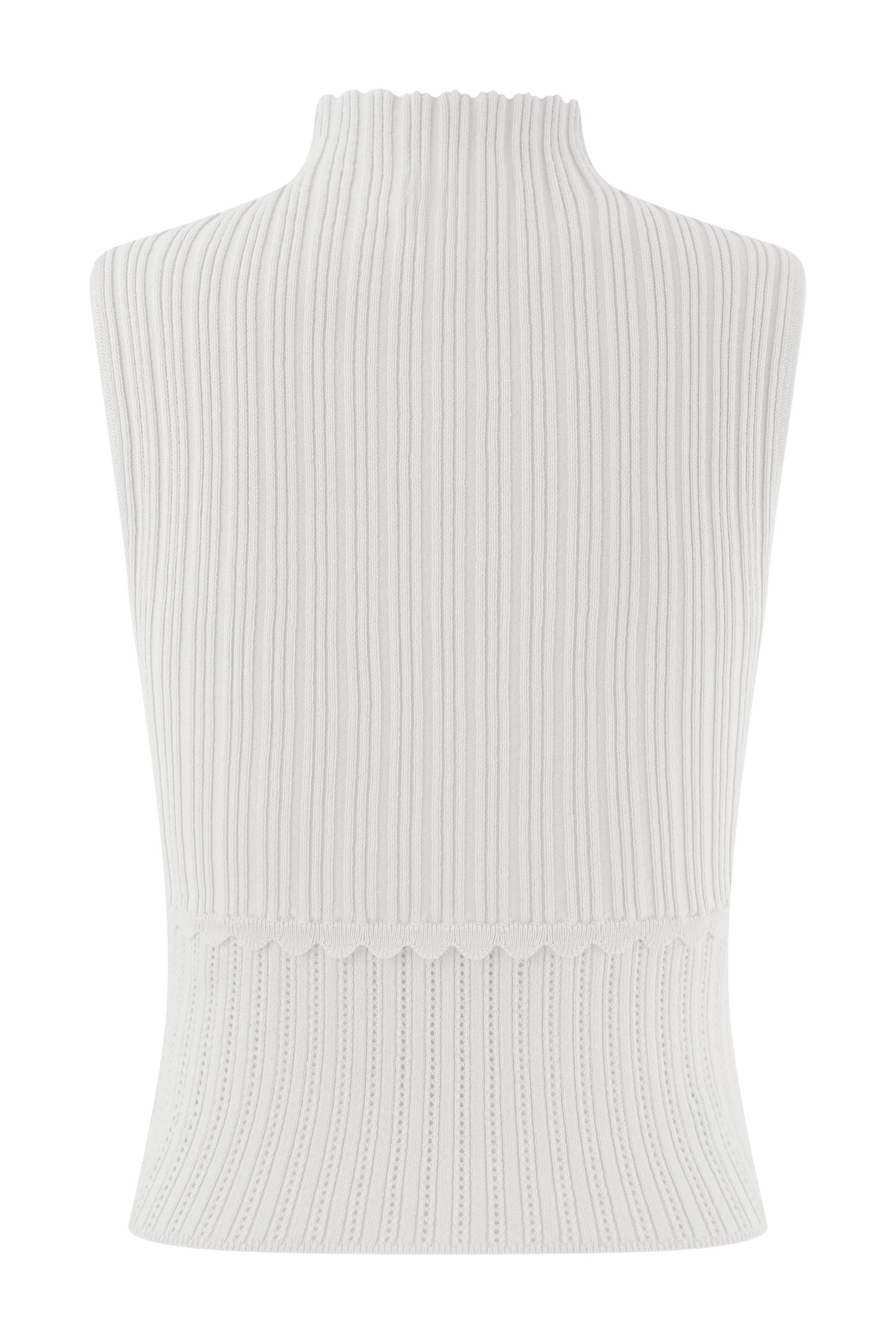 Indy Pointelle Knit Top - Ivory