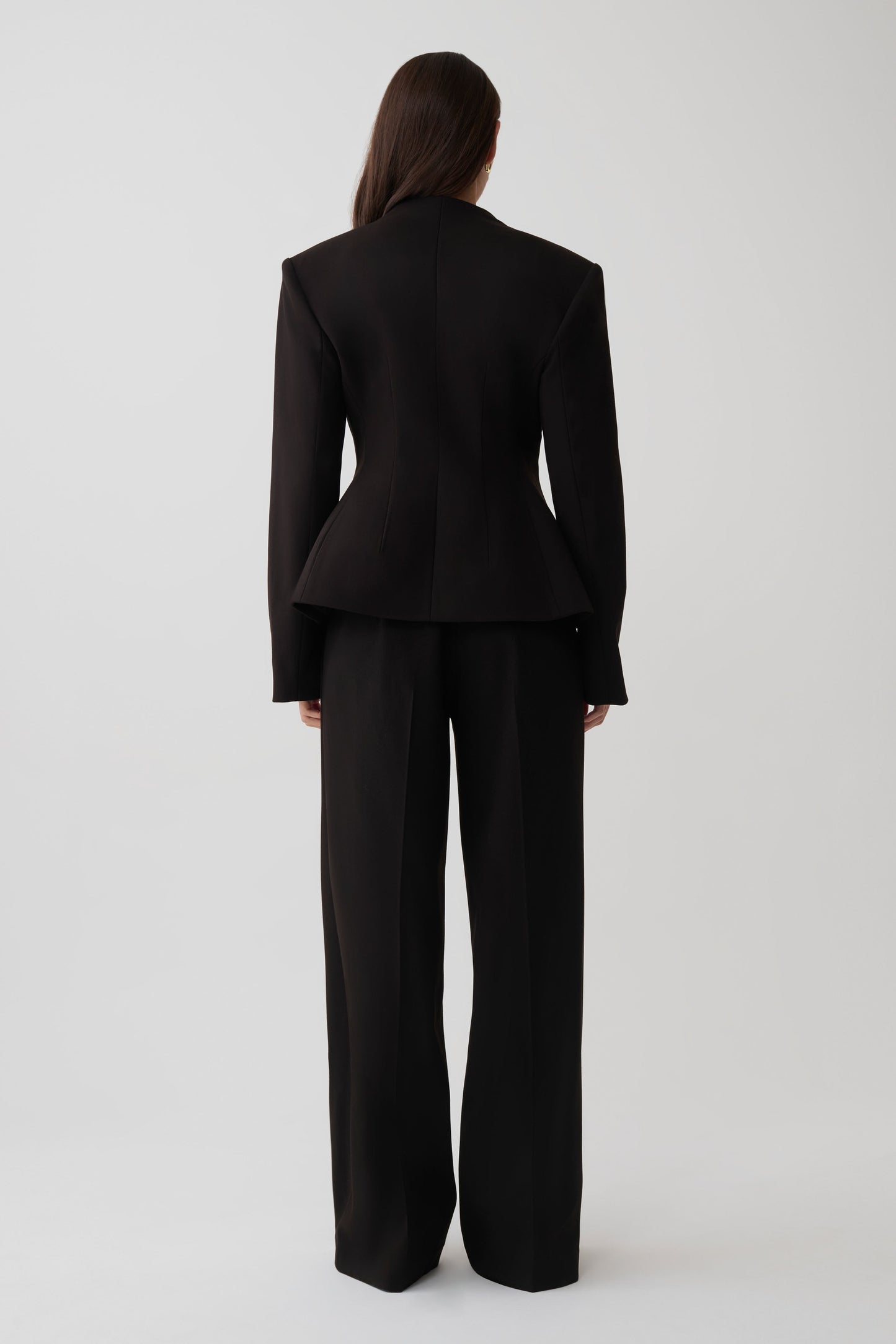 Katherine Suiting Structured Blazer - Black