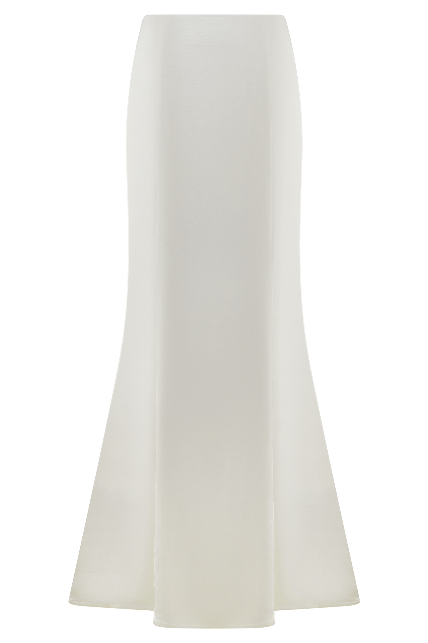 Khloe Satin Fishtail Maxi Skirt - White