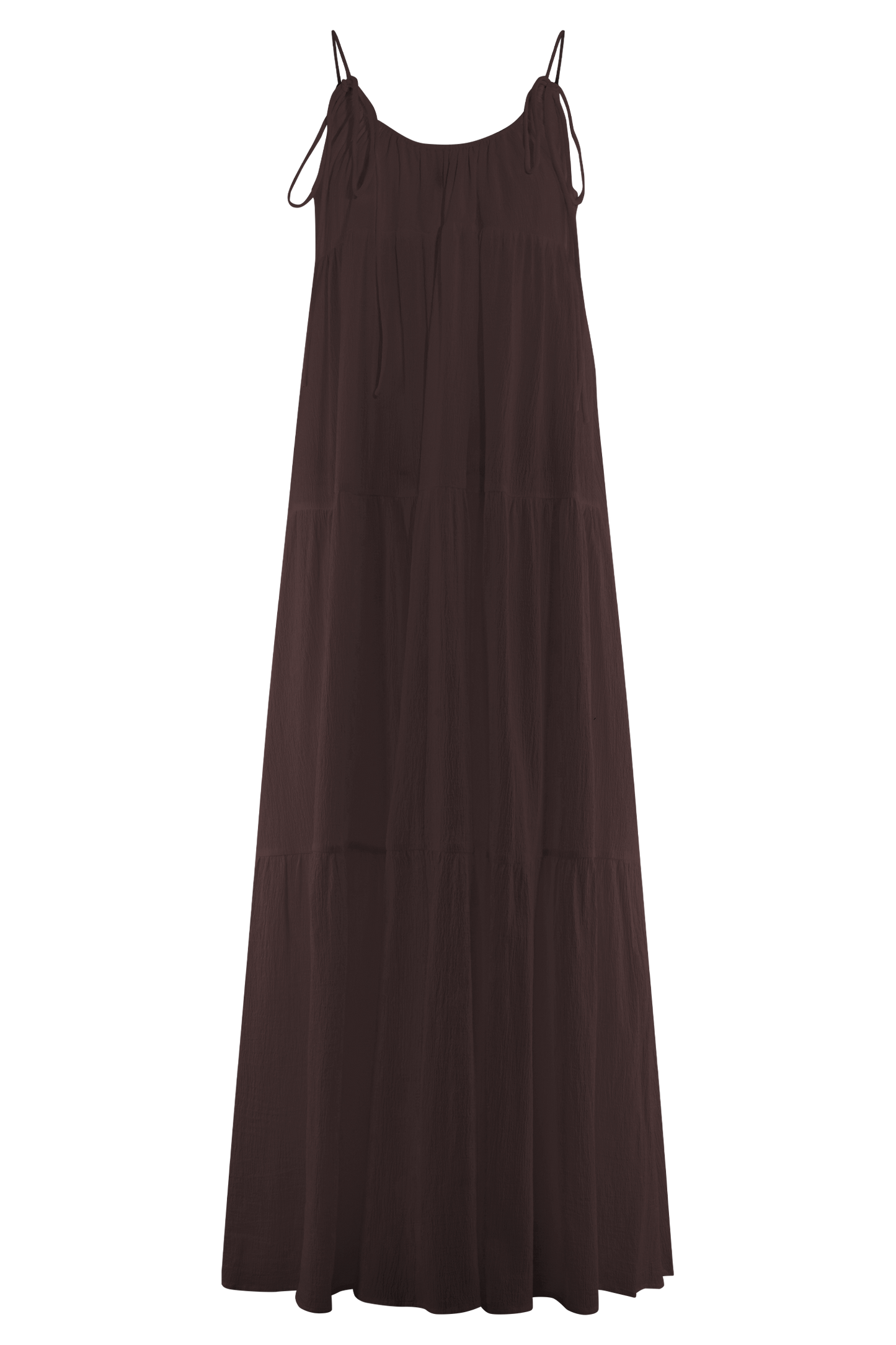 Lenny Front Tie Top - Chocolate