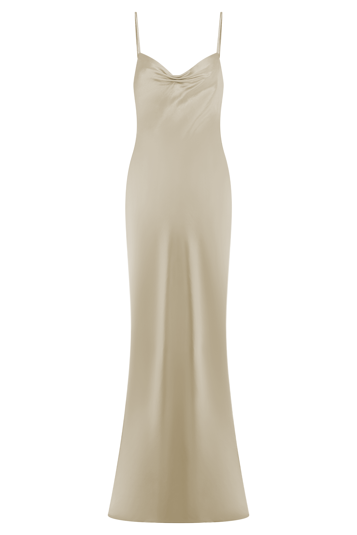 Lilly Sweetheart Satin Maxi Dress - Blush Gold #13