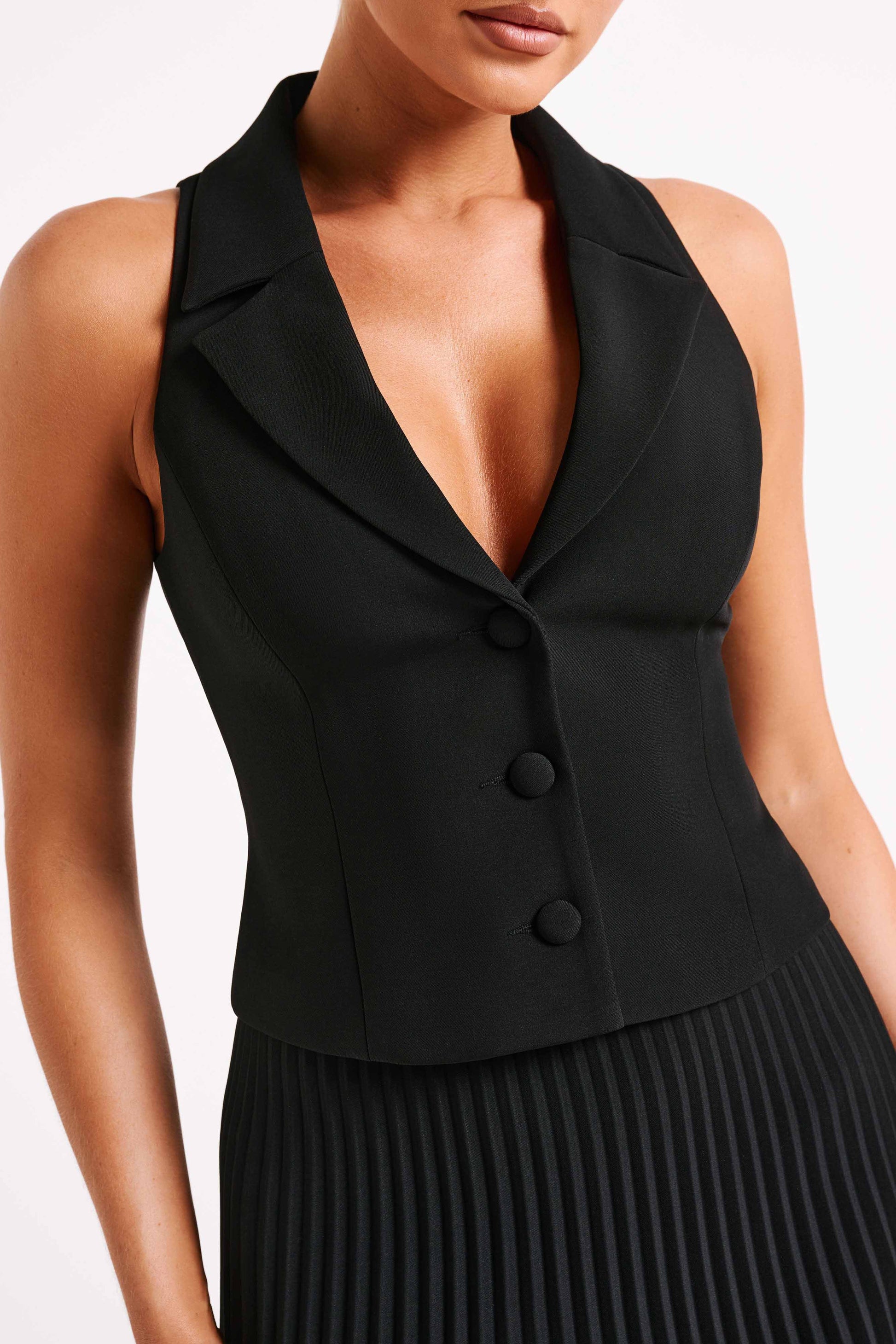 Mura Suiting Vest - Black #3