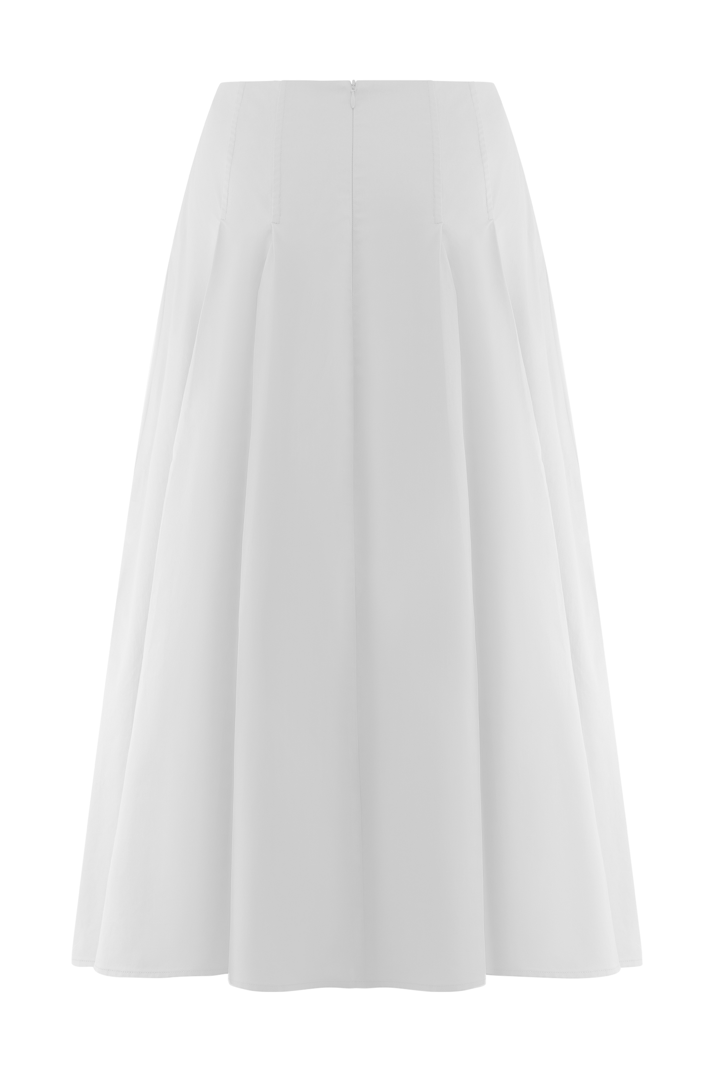 Mae A-Line Midi Skirt - White