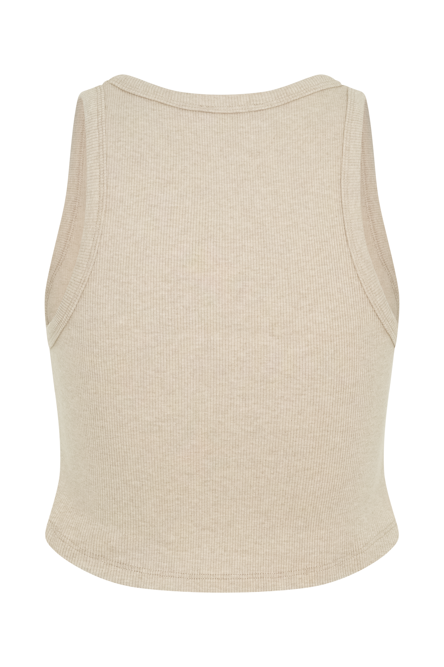 Morgana Ribbed Tank Top - Neutral Marle #8