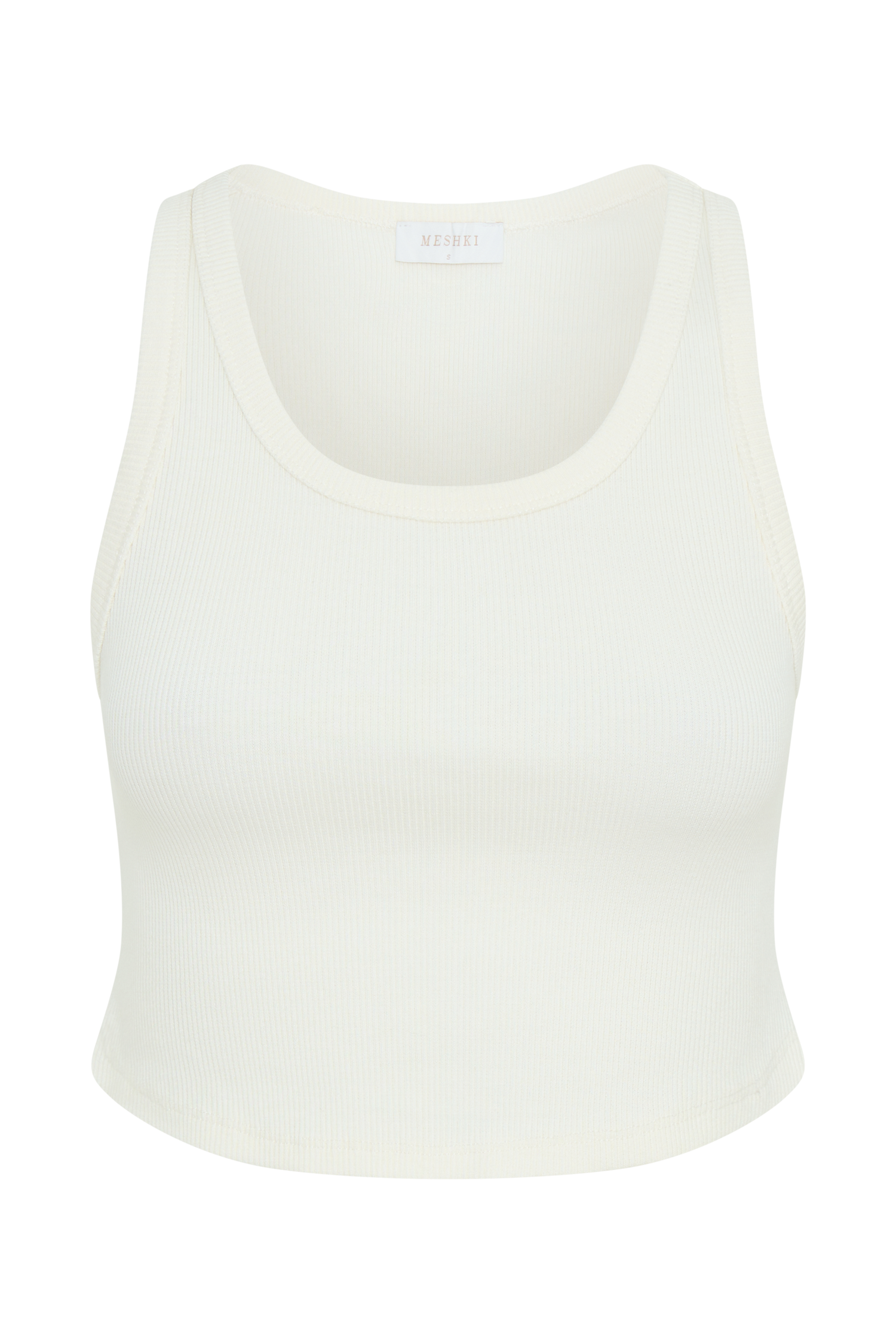 Morgana Ribbed Tank Top - White #9