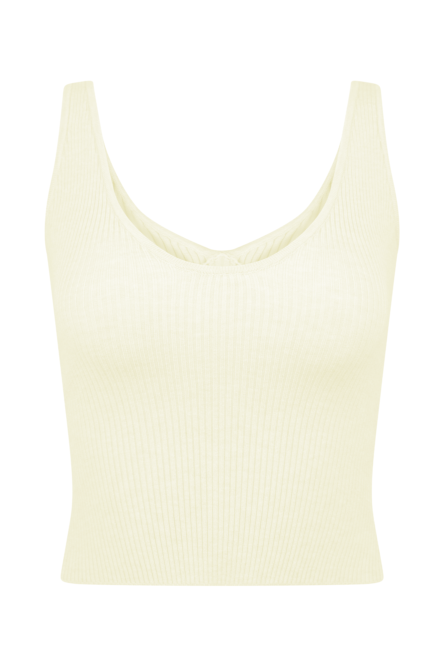Natalya Ribbed Knit Cami Top - Ivory #8