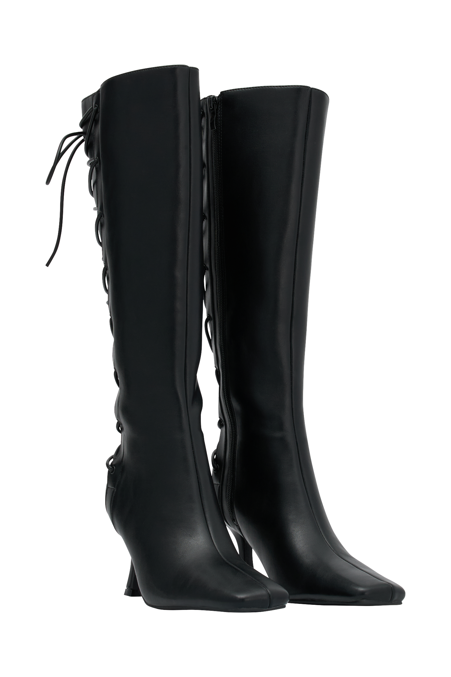 Nevaeh Lace Up Boots - Black #8