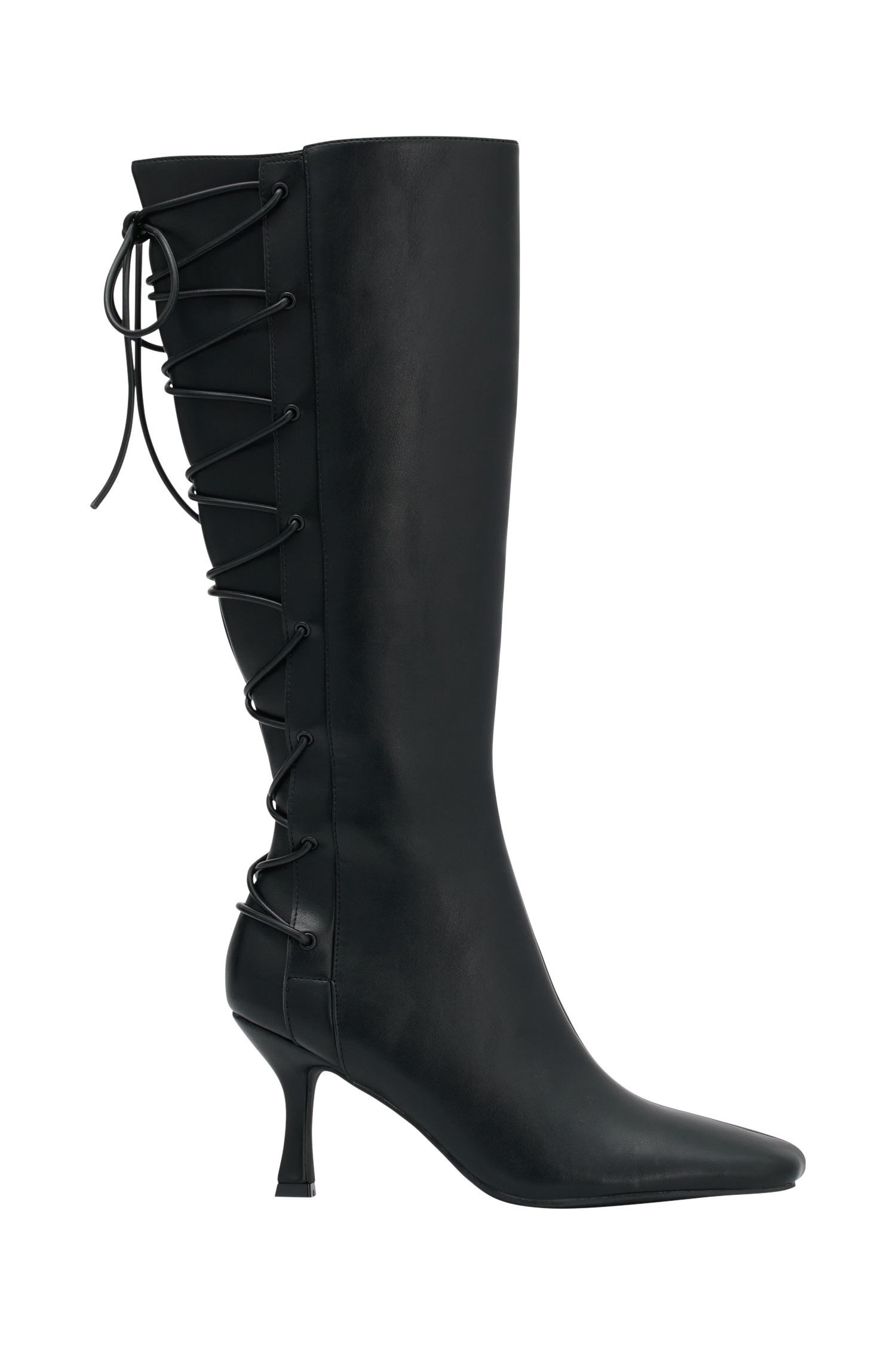 Nevaeh Lace Up Boots - Black #7