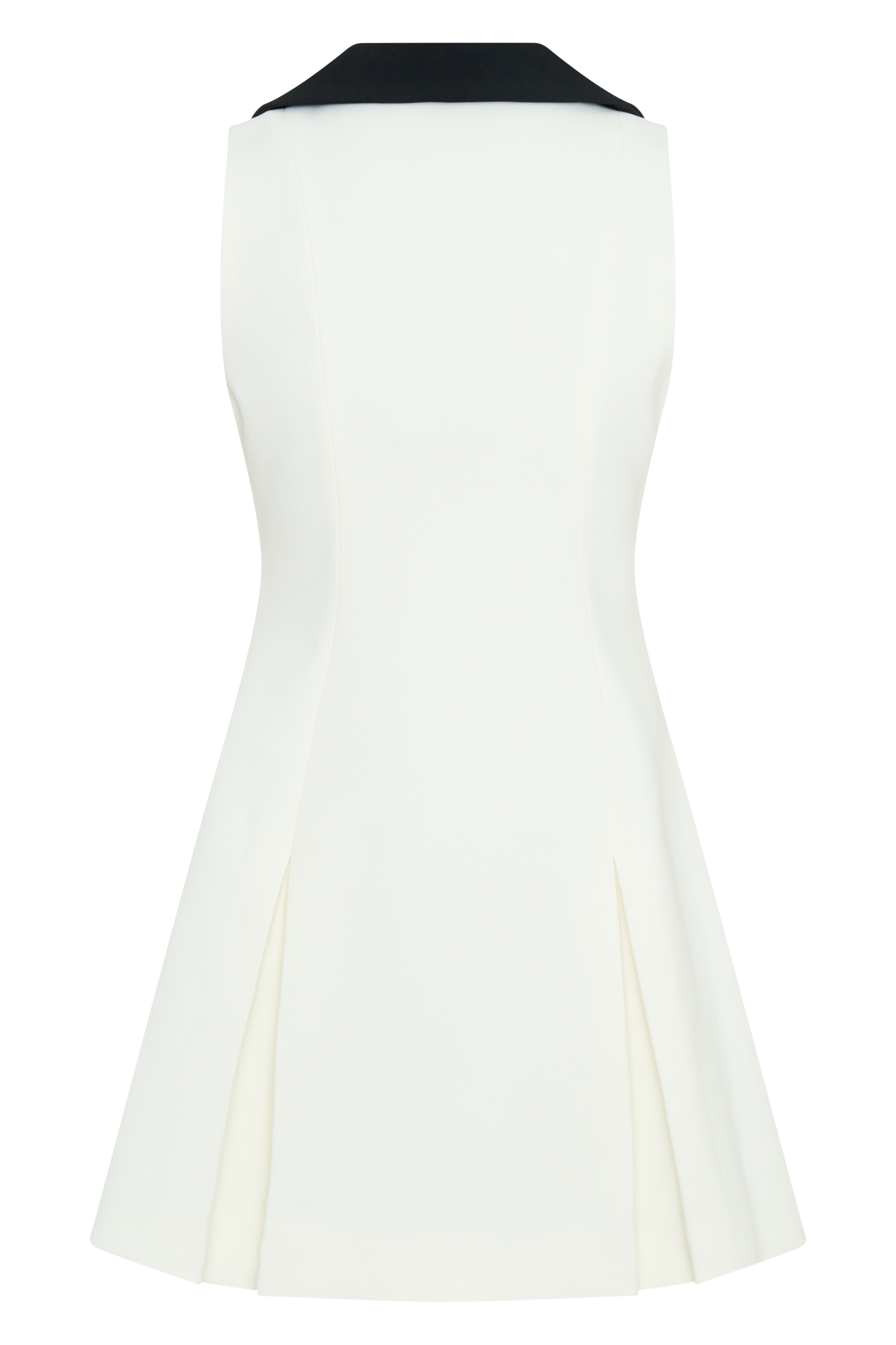 Oli Sleeveless Contrast Mini Dress - Ivory/Black #6