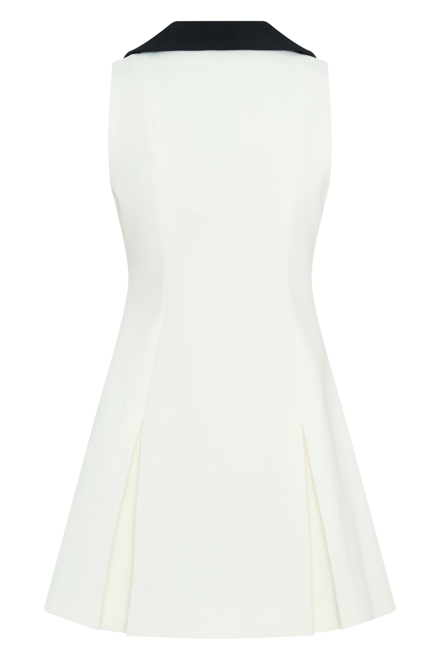 Oli Sleeveless Contrast Mini Dress - Ivory/Black