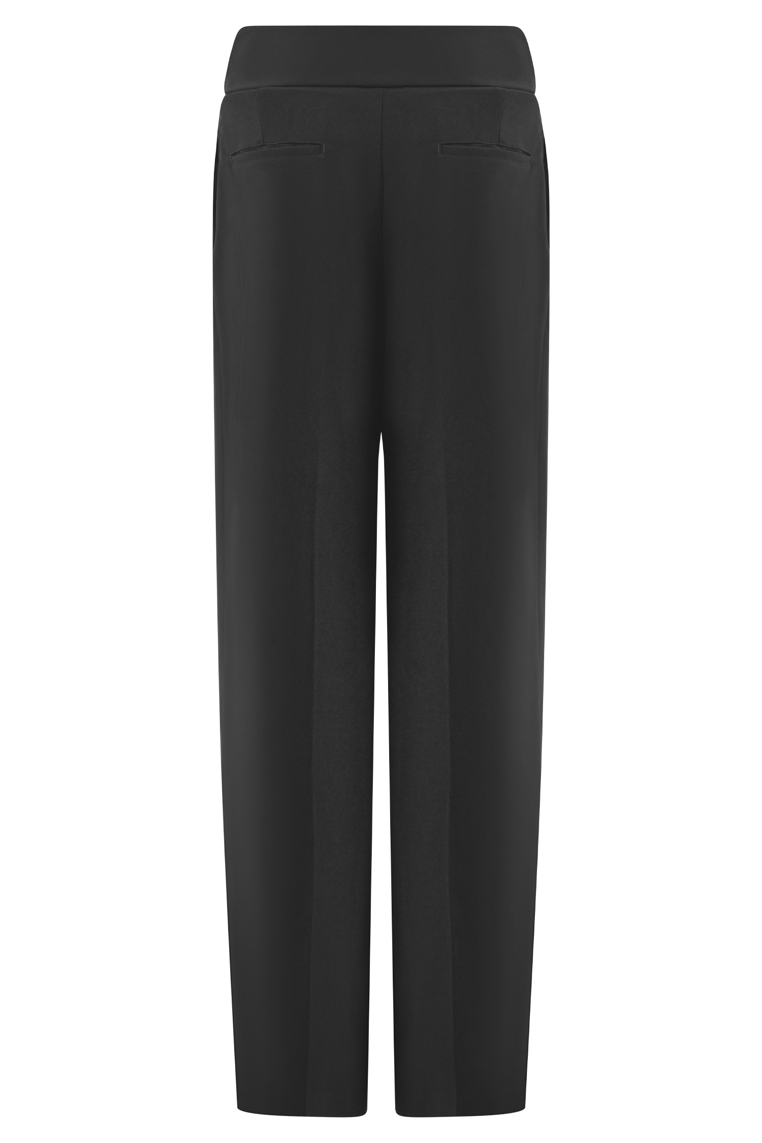 Penelope Pleated High Waisted Pants - Black #10