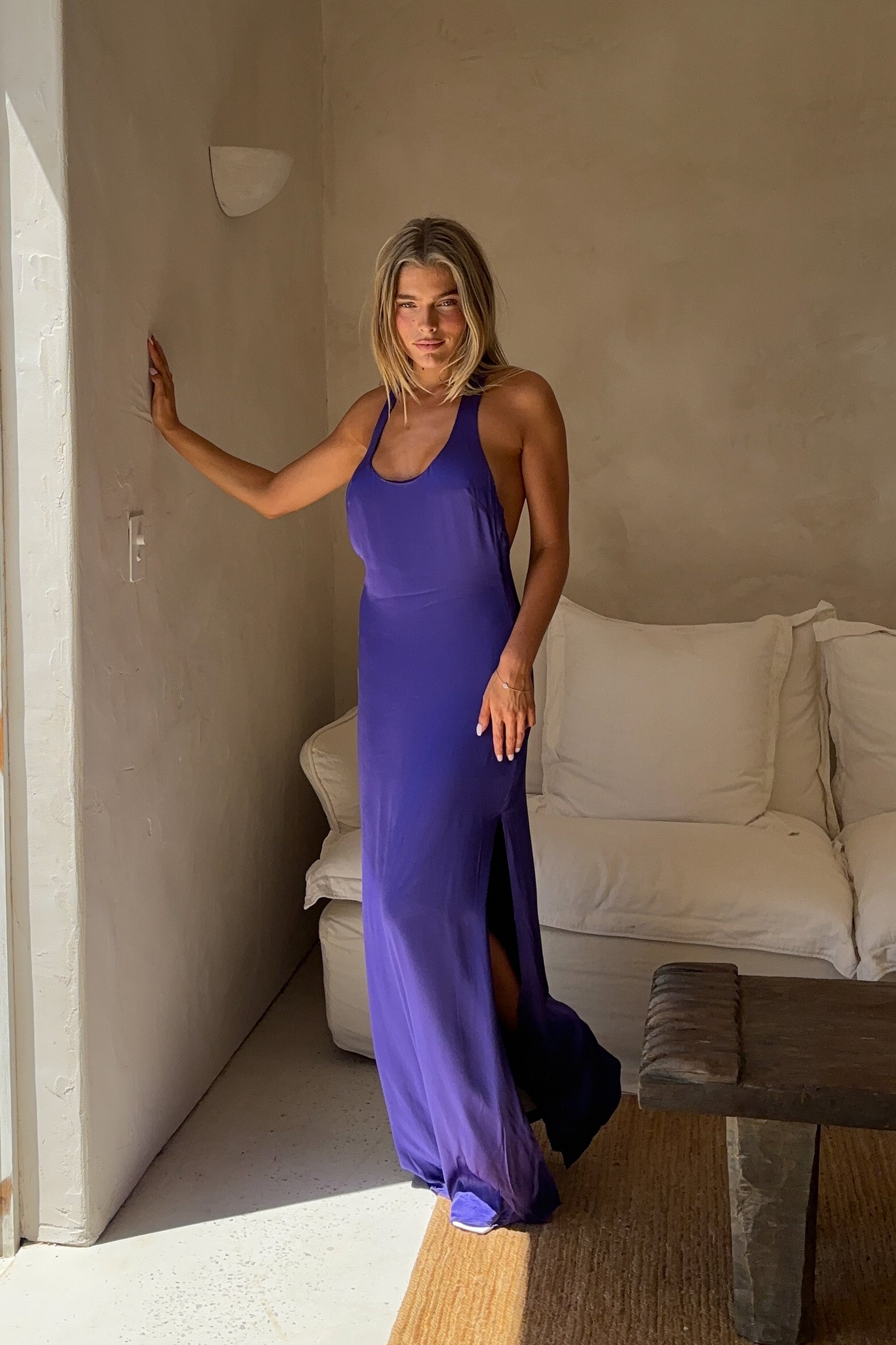Jacquelyn Racerback Maxi Dress - Deep Purple #2