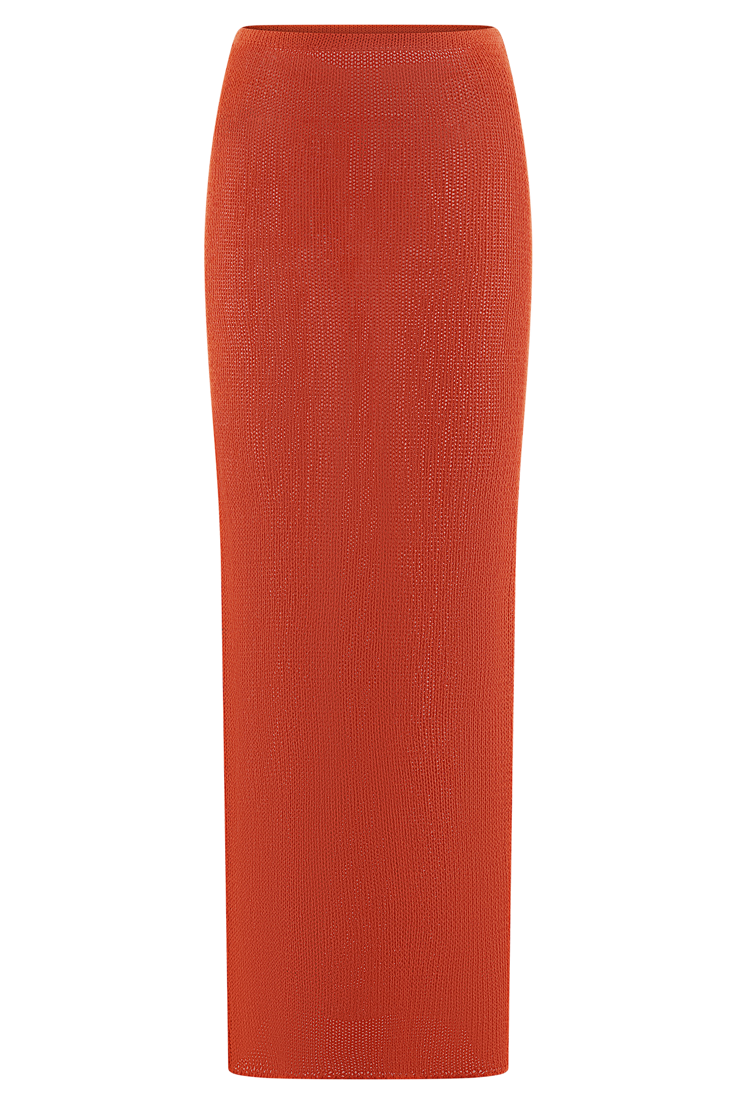 Reagan Knit Maxi Skirt - Orange